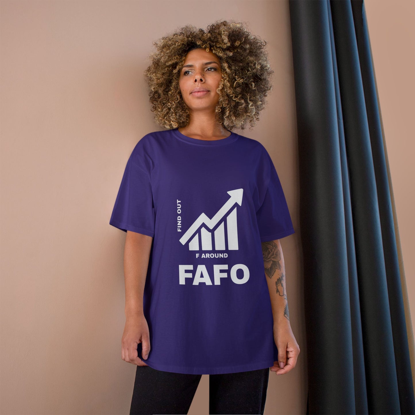Champion® T-Shirt — FAFO WARNING TEE