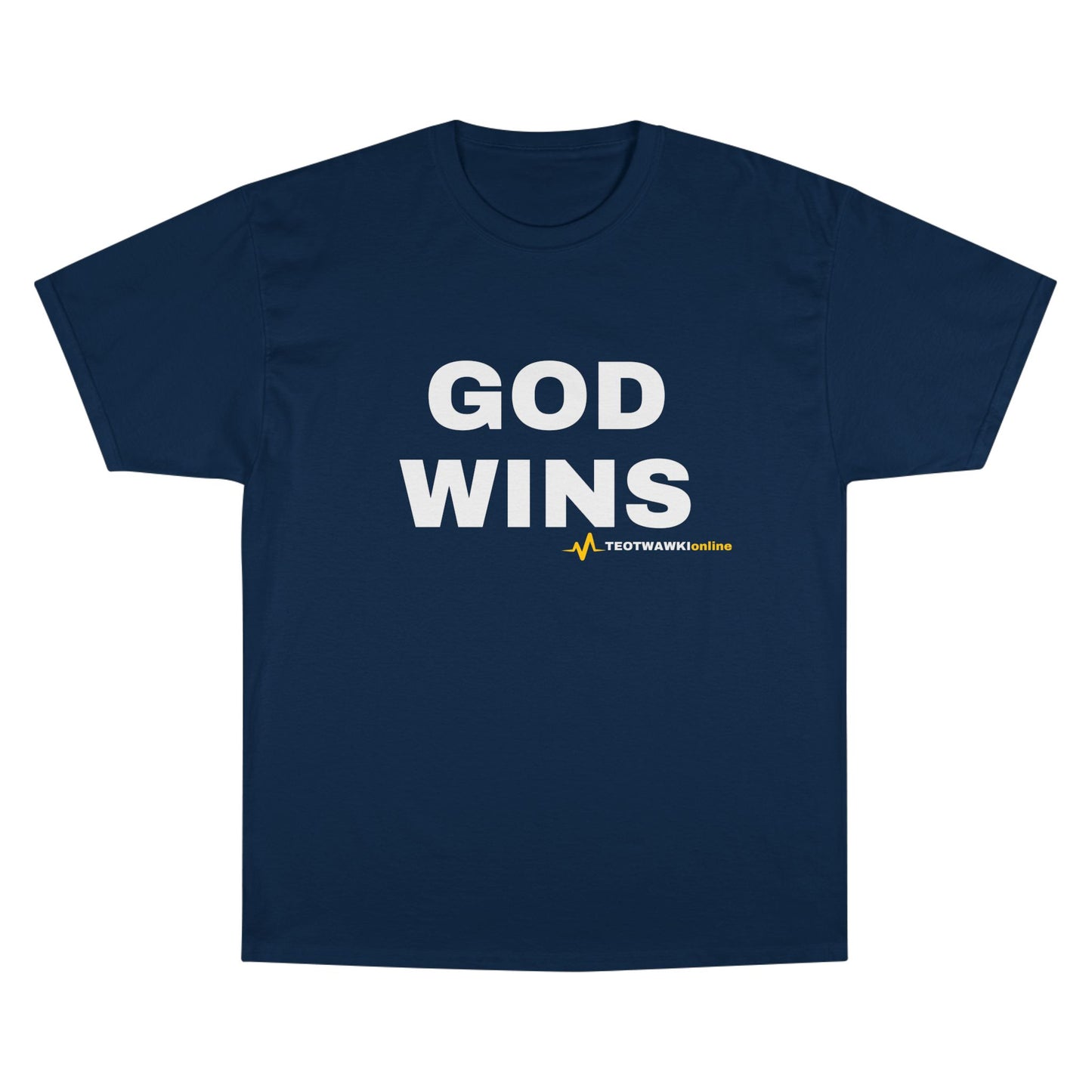 GOD WINS – Champion® T-Shirt