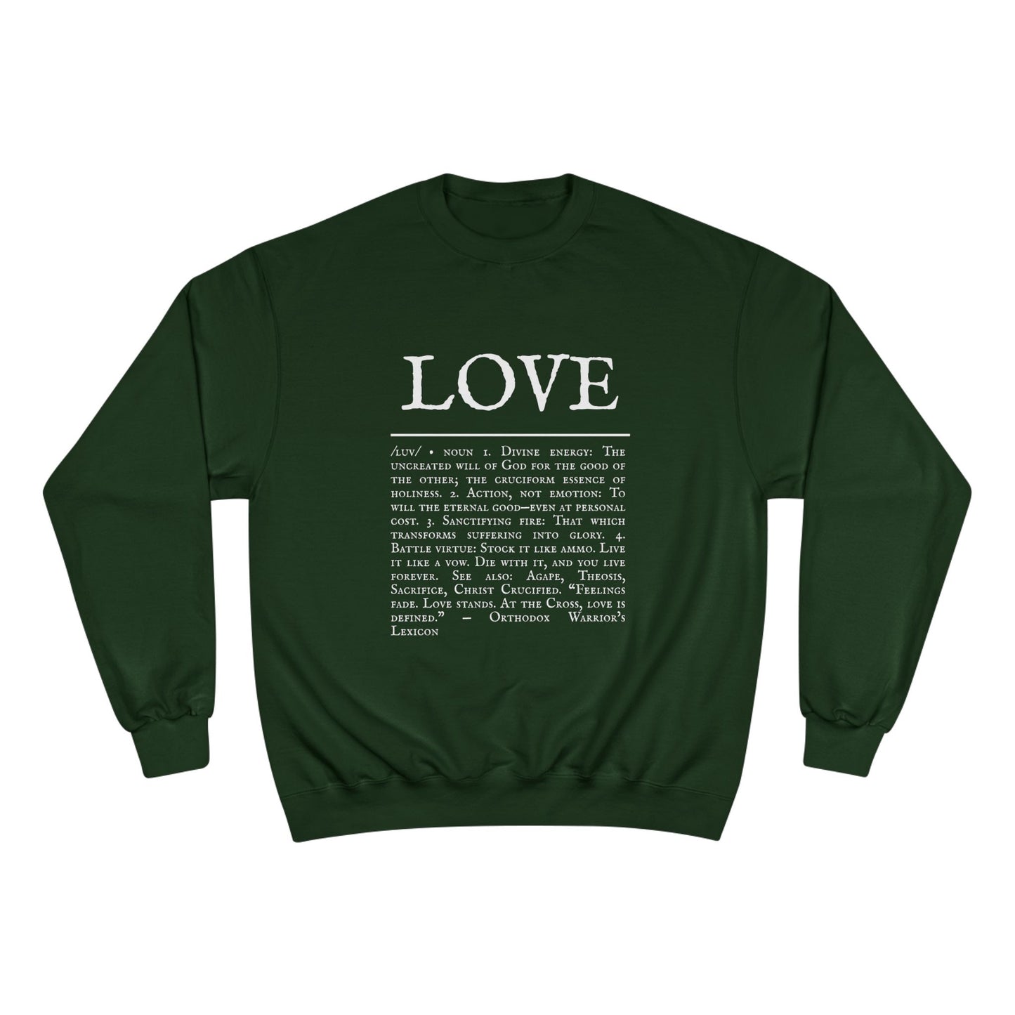 LOVE – Champion Heavyweight Hoodie