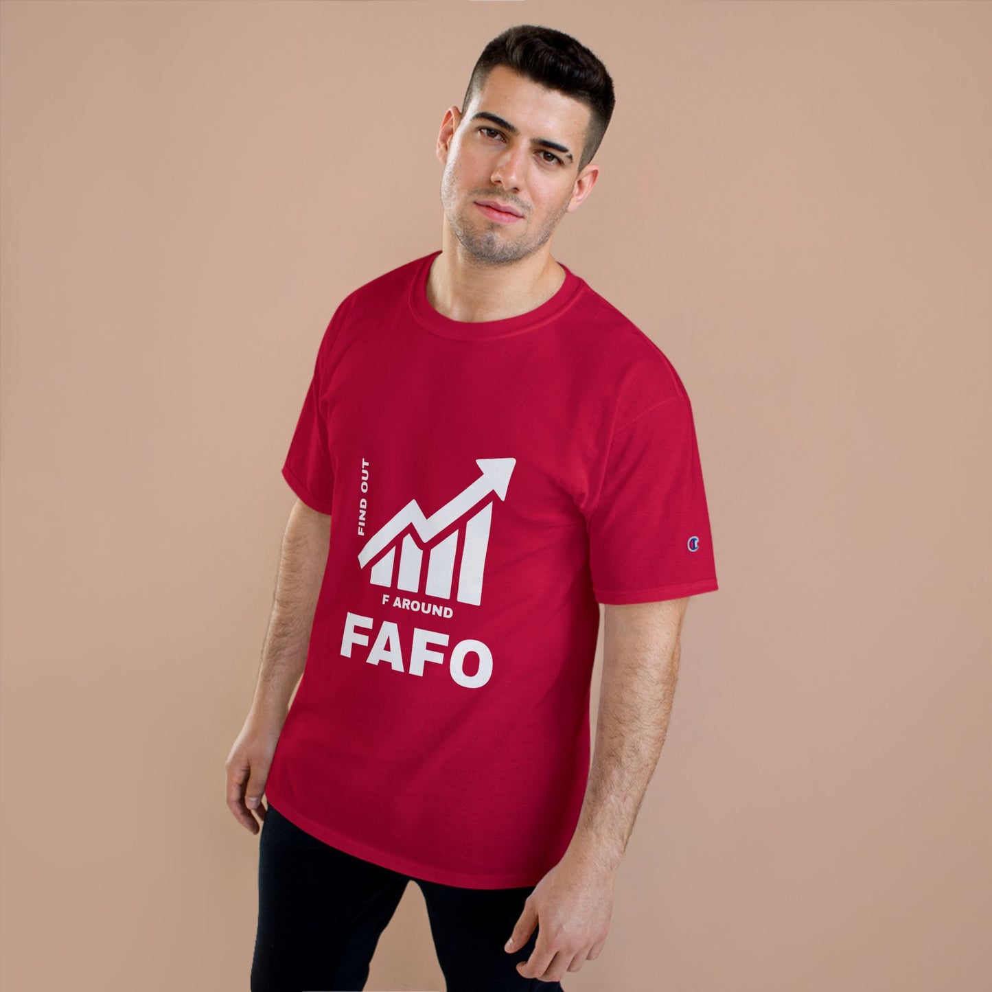 Champion® T-Shirt — FAFO WARNING TEE