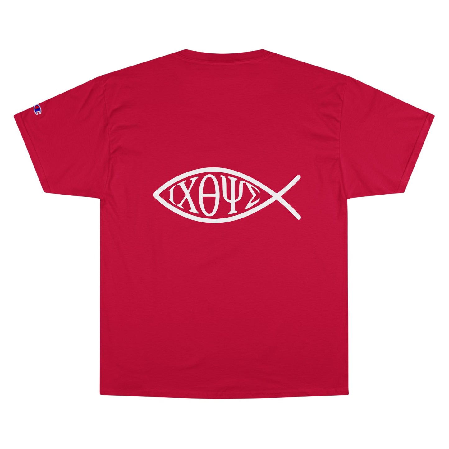 Ichthys: The Original Sign of Faith Under Fire ~ Champion T-Shirt
