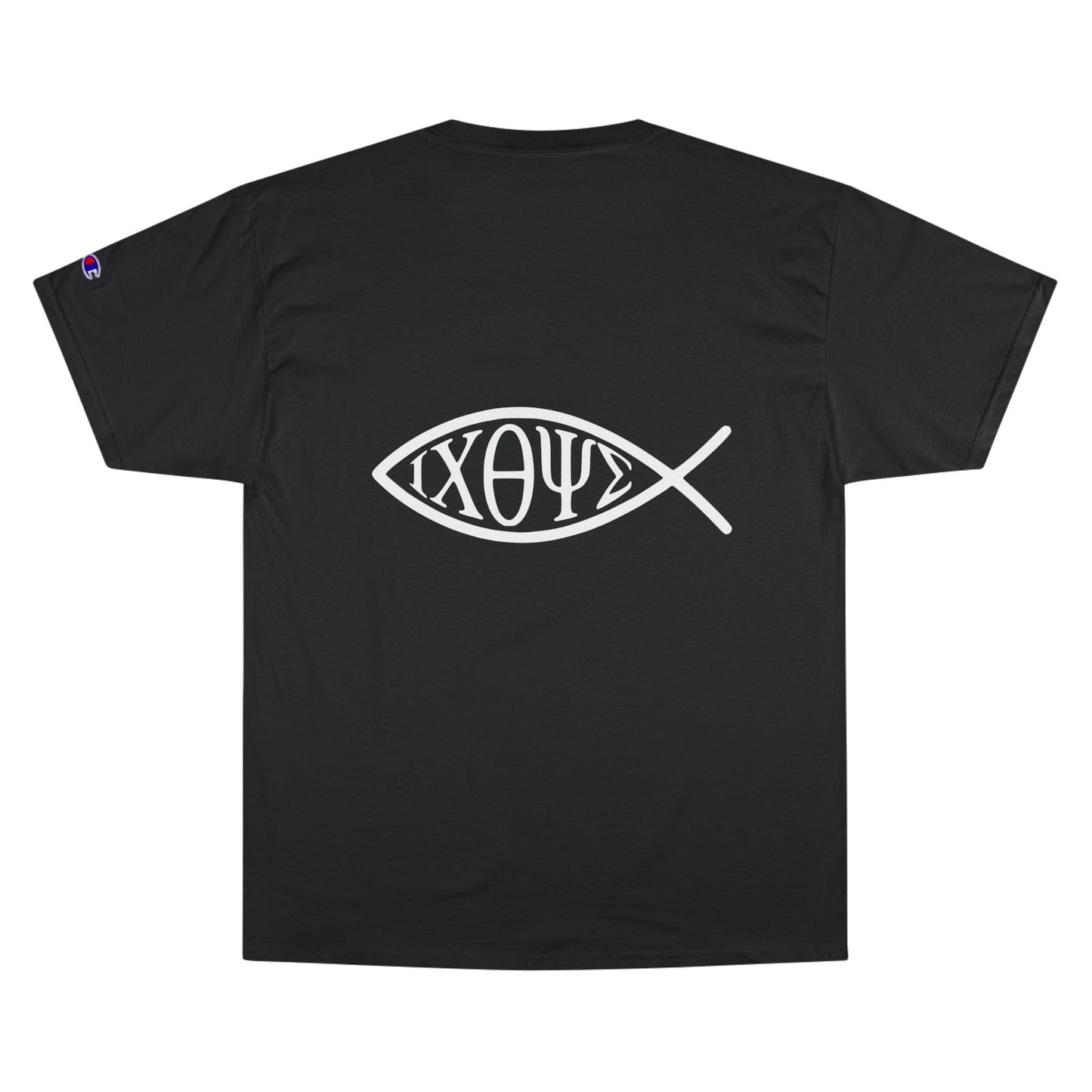 Ichthys: The Original Sign of Faith Under Fire ~ Champion T-Shirt