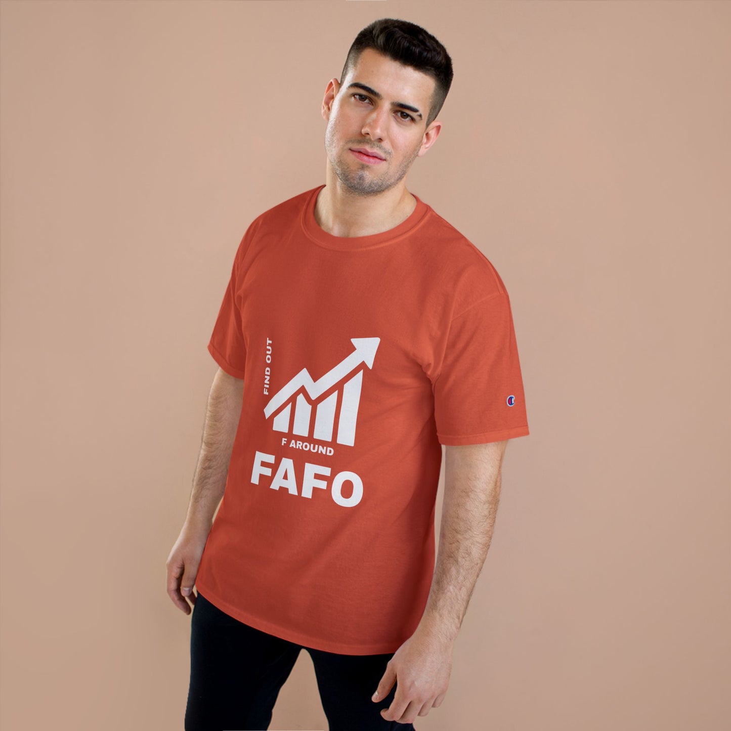Champion® T-Shirt — FAFO WARNING TEE