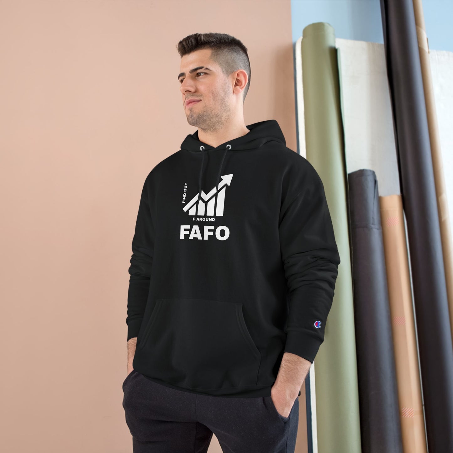 Champion® Hoodie — FAFO WARNING HOODIE