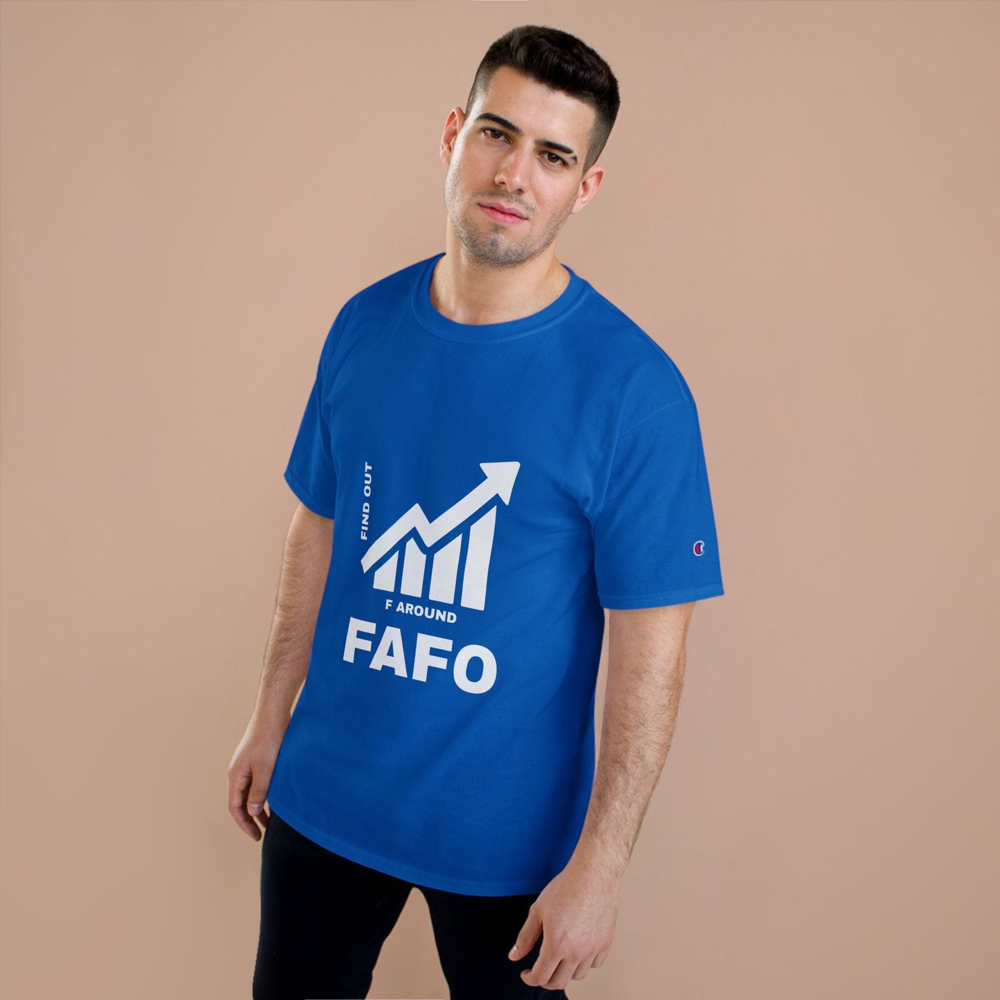 Champion® T-Shirt — FAFO WARNING TEE