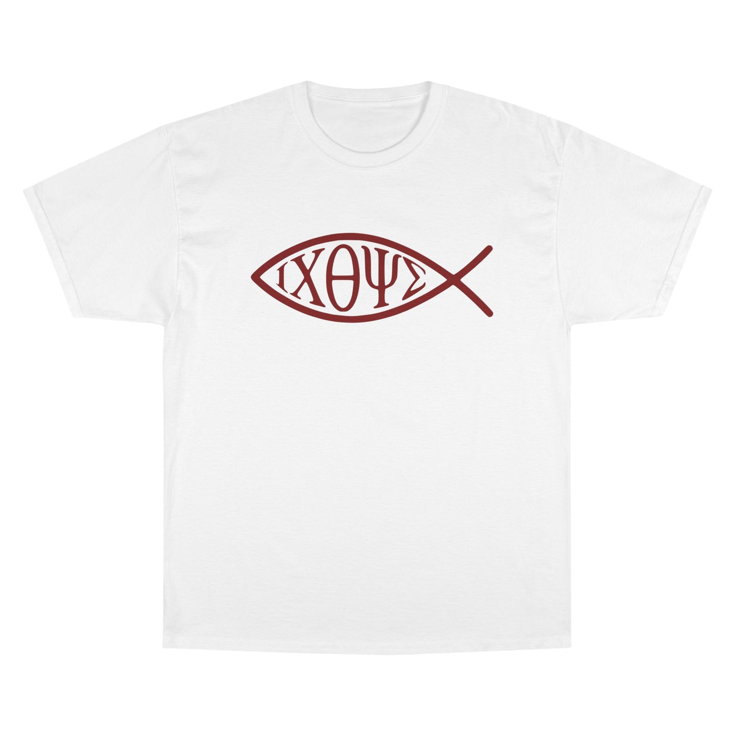 Ichthys: The Original Sign of Faith Under Fire ~ Champion T-Shirt