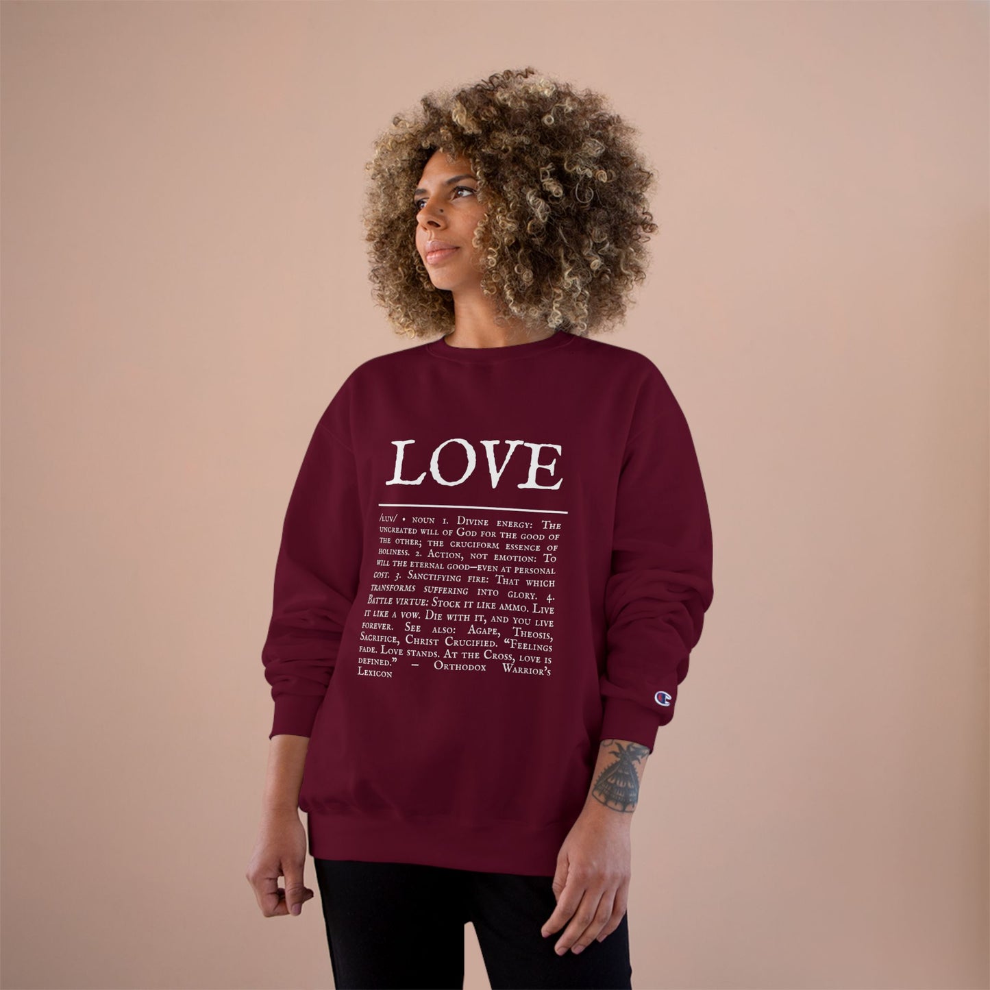 LOVE – Champion Heavyweight Hoodie