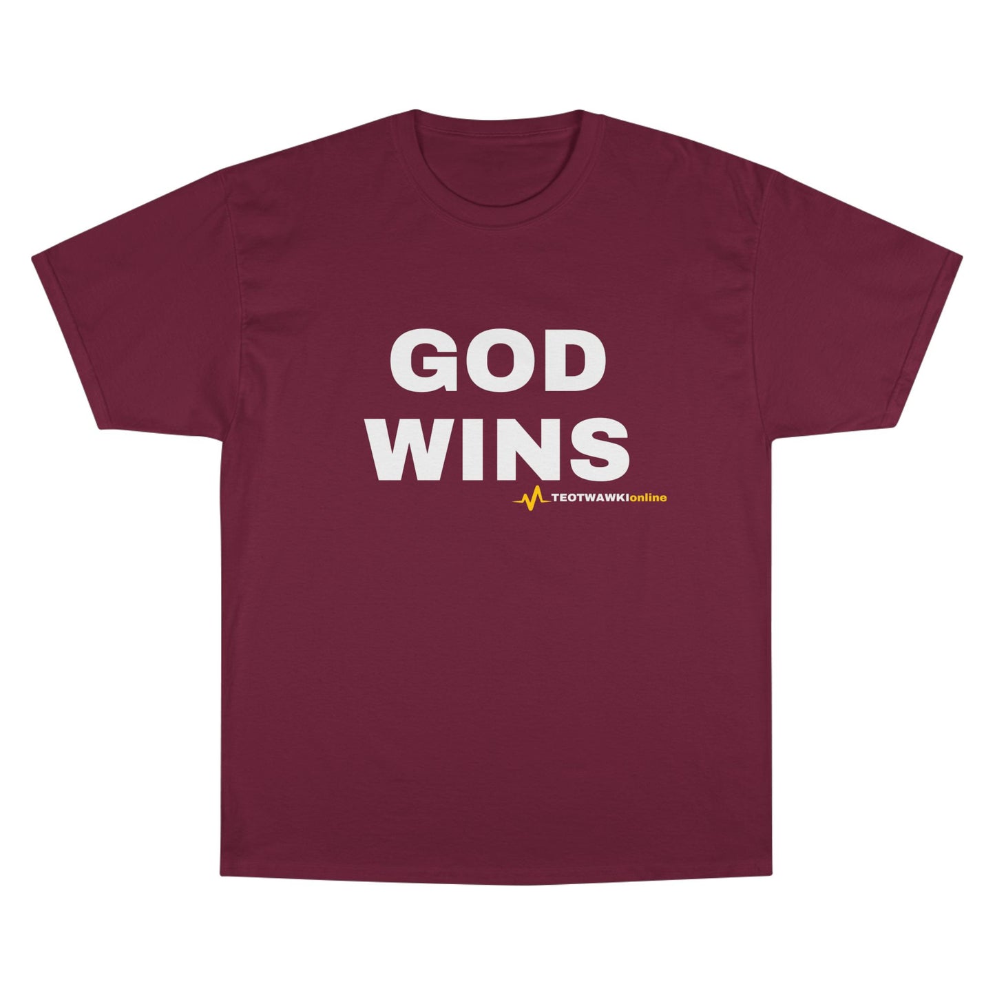 GOD WINS – Champion® T-Shirt