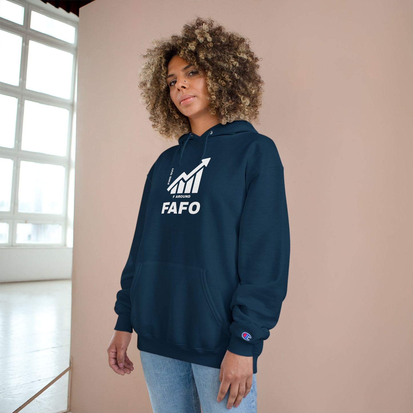Champion® Hoodie — FAFO WARNING HOODIE