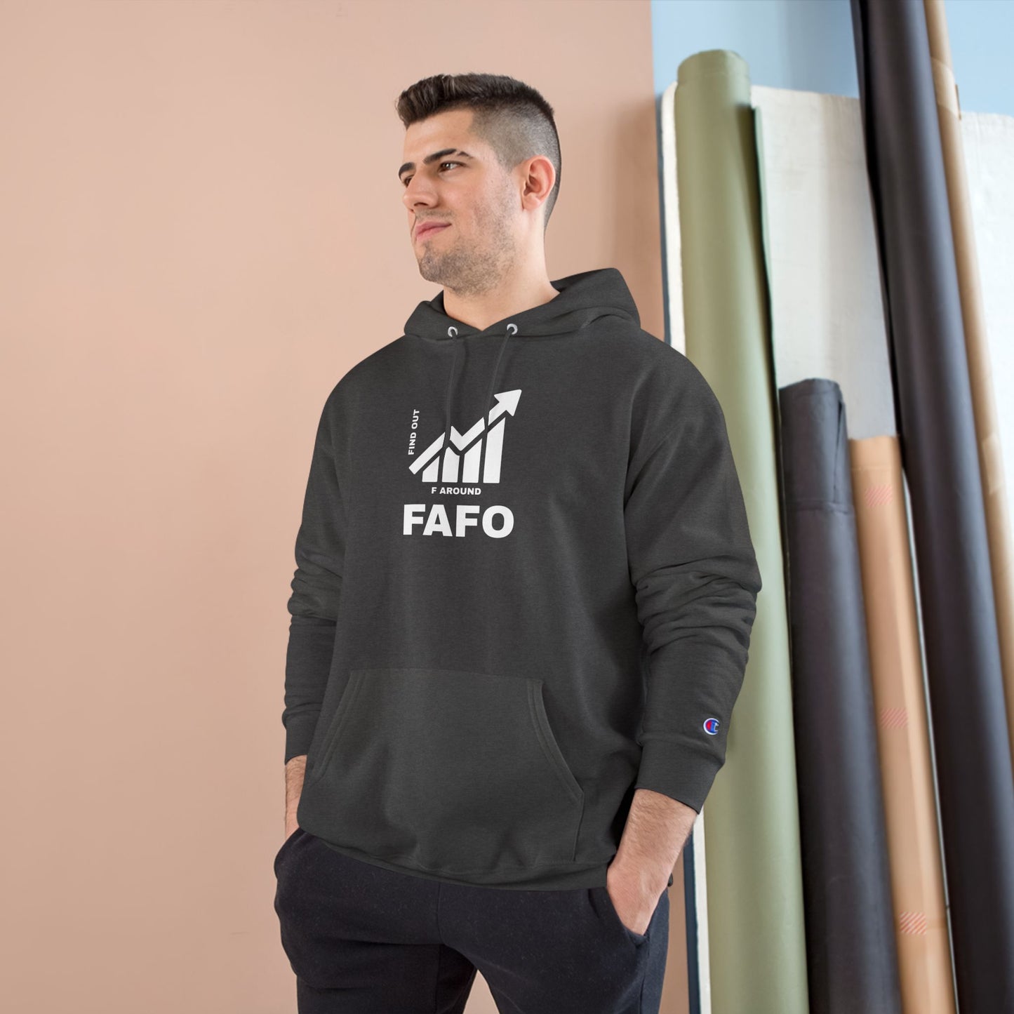 Champion® Hoodie — FAFO WARNING HOODIE
