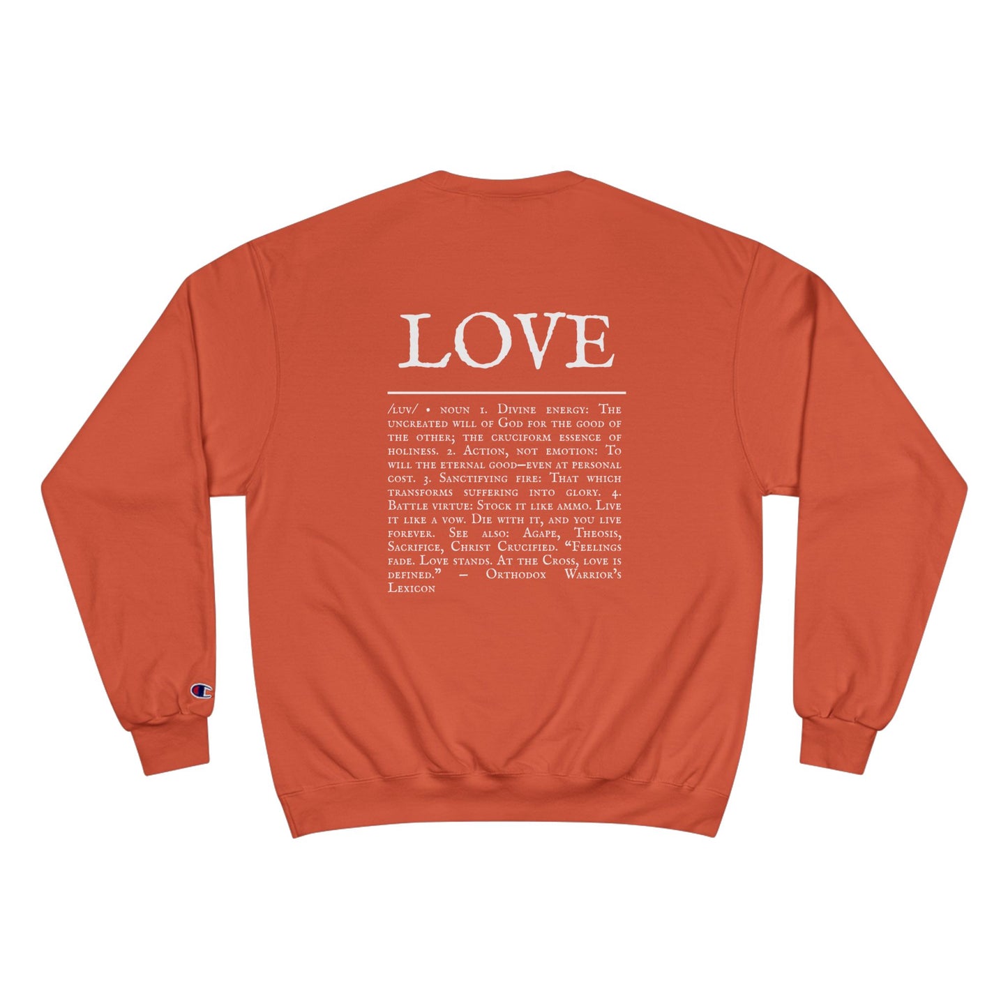 LOVE – Champion Heavyweight Hoodie