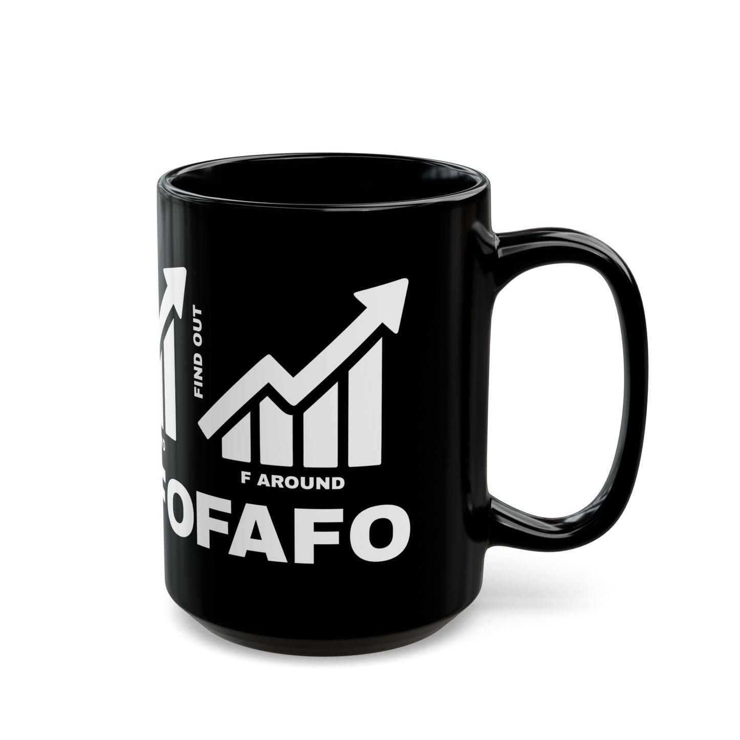 FAFO BLACK MUG — DAILY WARNING STANDARD
