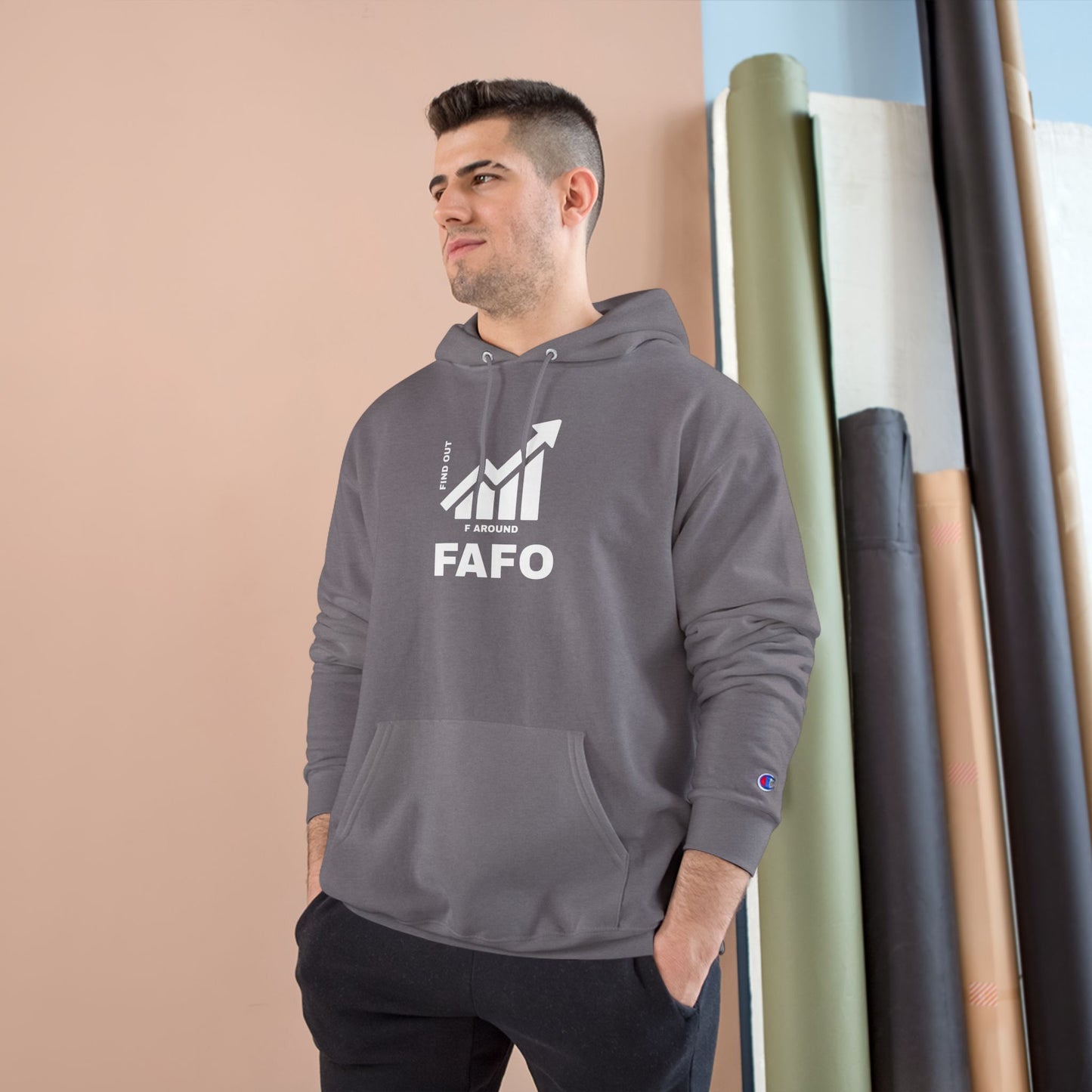 Champion® Hoodie — FAFO WARNING HOODIE
