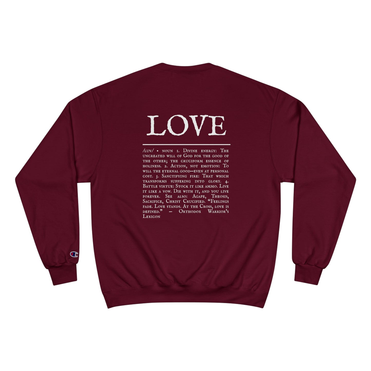 LOVE – Champion Heavyweight Hoodie