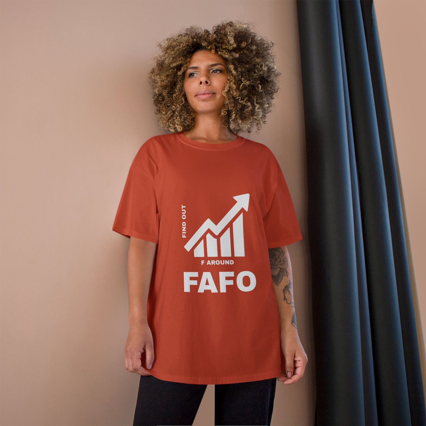 Champion® T-Shirt — FAFO WARNING TEE