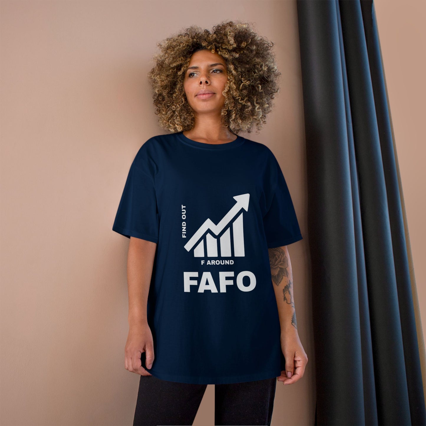 Champion® T-Shirt — FAFO WARNING TEE