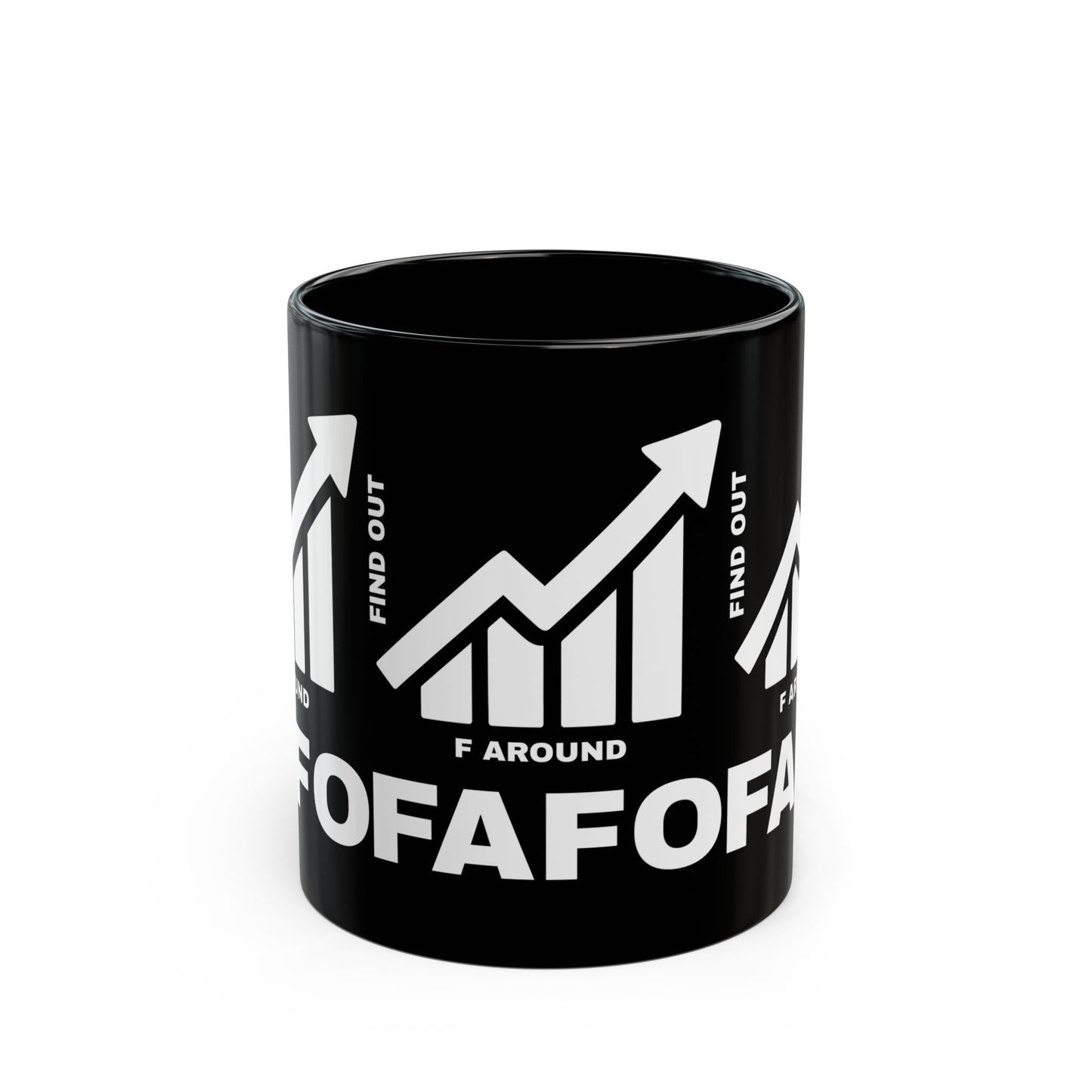 FAFO BLACK MUG — DAILY WARNING STANDARD