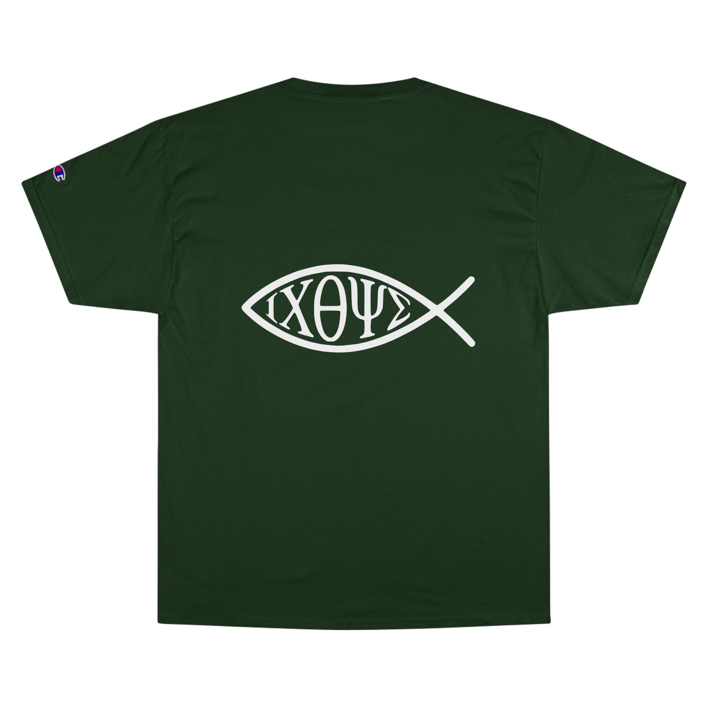Ichthys: The Original Sign of Faith Under Fire ~ Champion T-Shirt