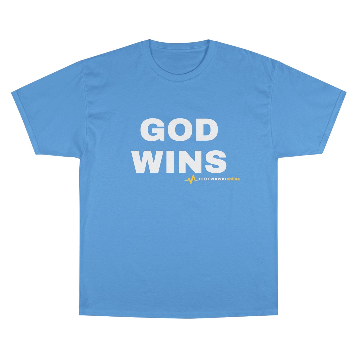 GOD WINS – Champion® T-Shirt