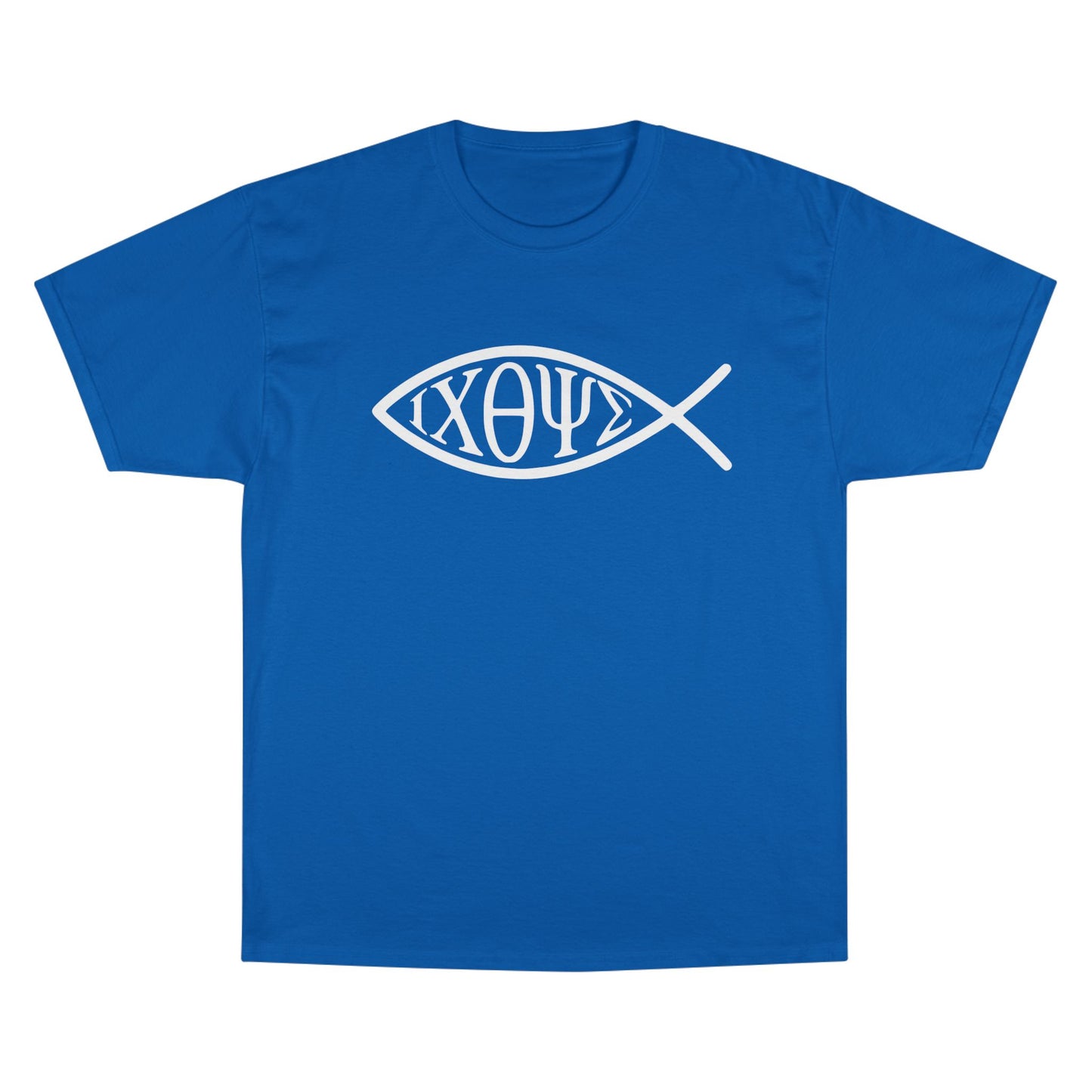 Ichthys: The Original Sign of Faith Under Fire ~ Champion T-Shirt