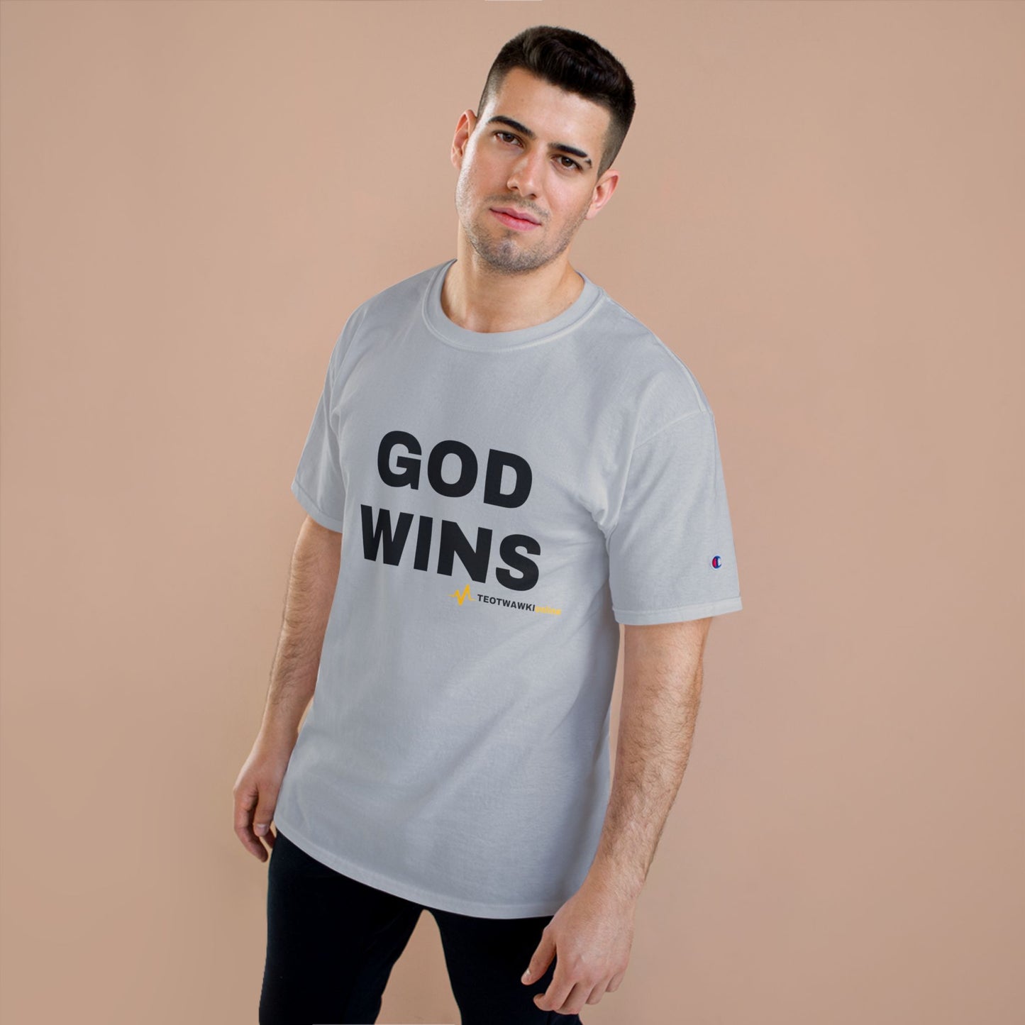 GOD WINS – Champion® T-Shirt