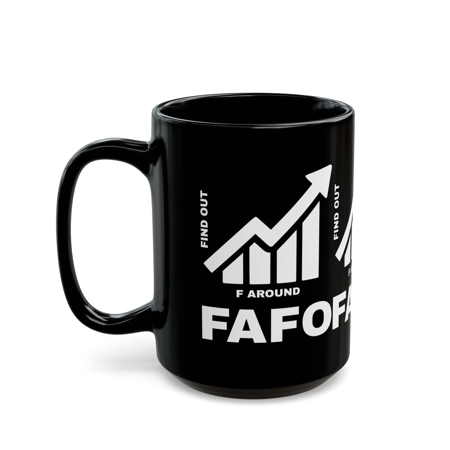 FAFO BLACK MUG — DAILY WARNING STANDARD