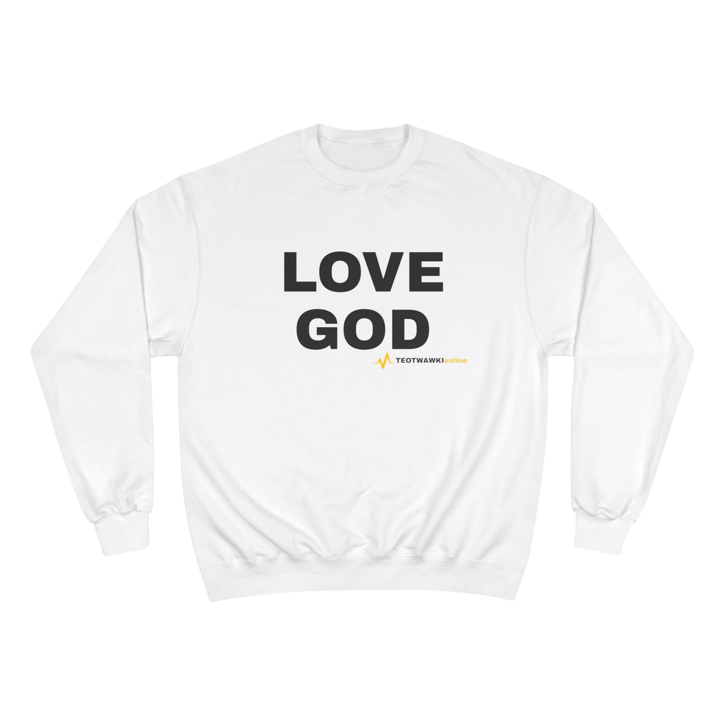 GOD WINS – Champion® Crewneck Sweatshirt