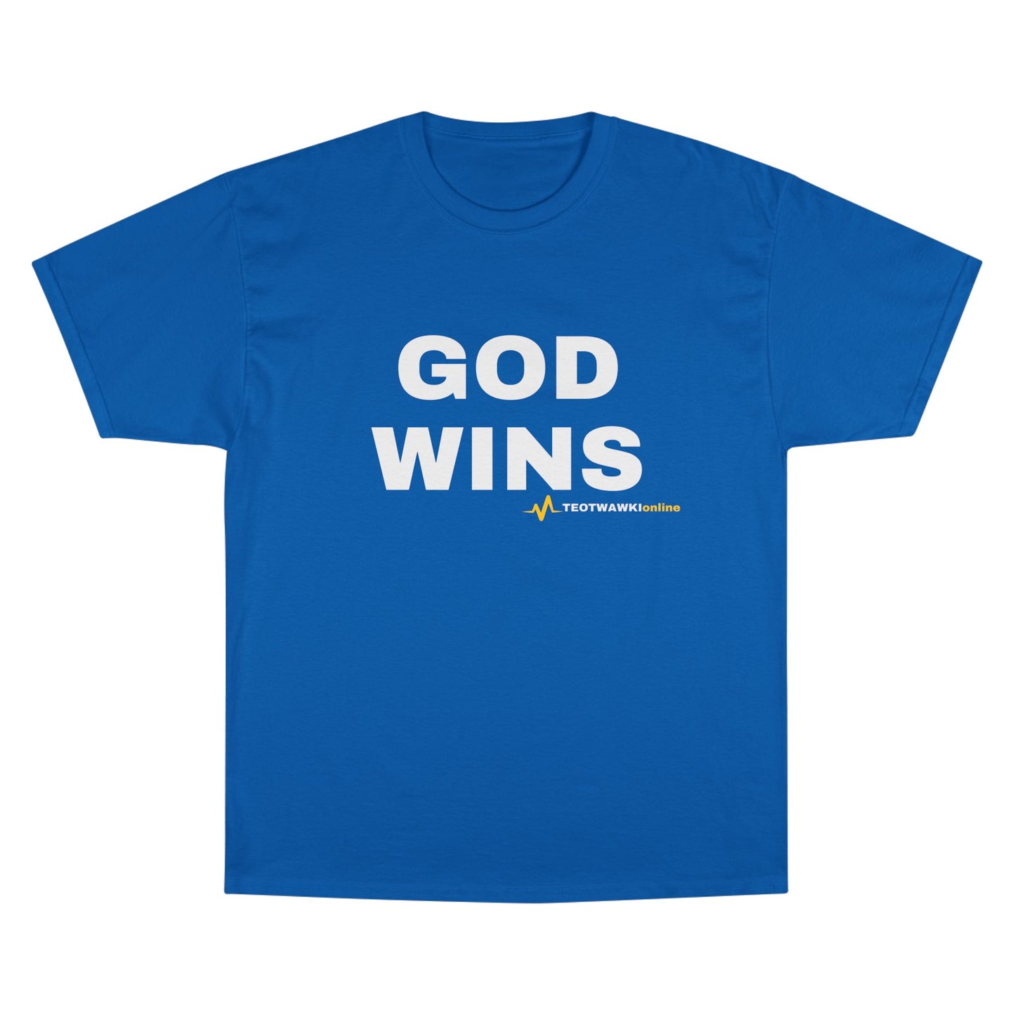 GOD WINS – Champion® T-Shirt