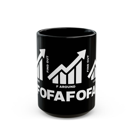 FAFO BLACK MUG — DAILY WARNING STANDARD