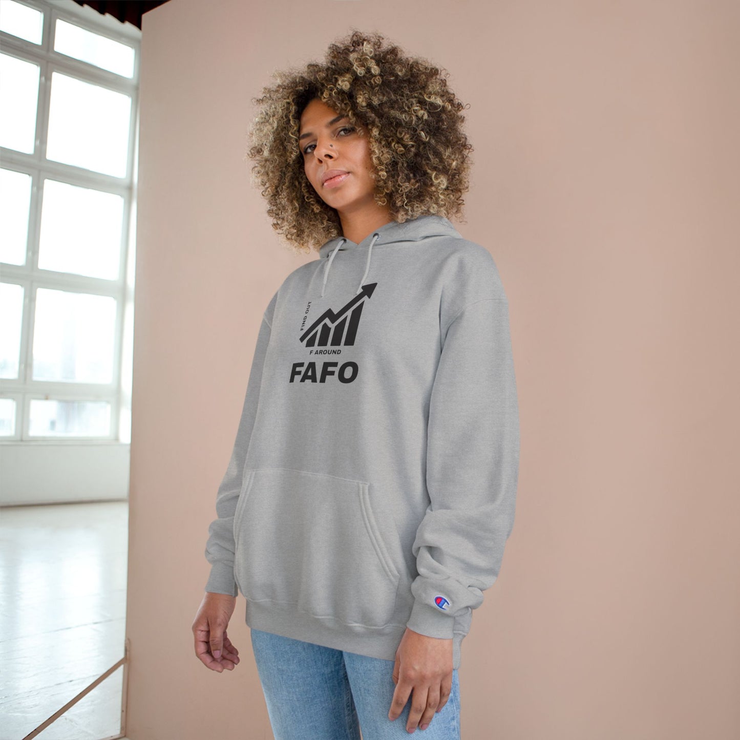 Champion® Hoodie — FAFO WARNING HOODIE
