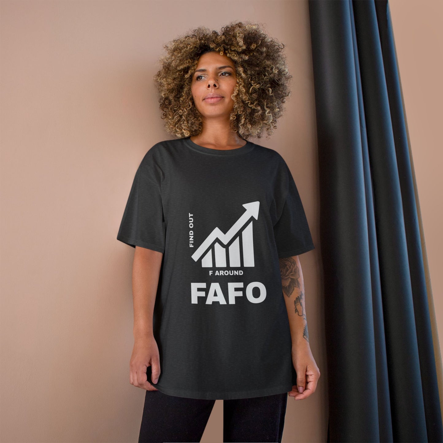 Champion® T-Shirt — FAFO WARNING TEE