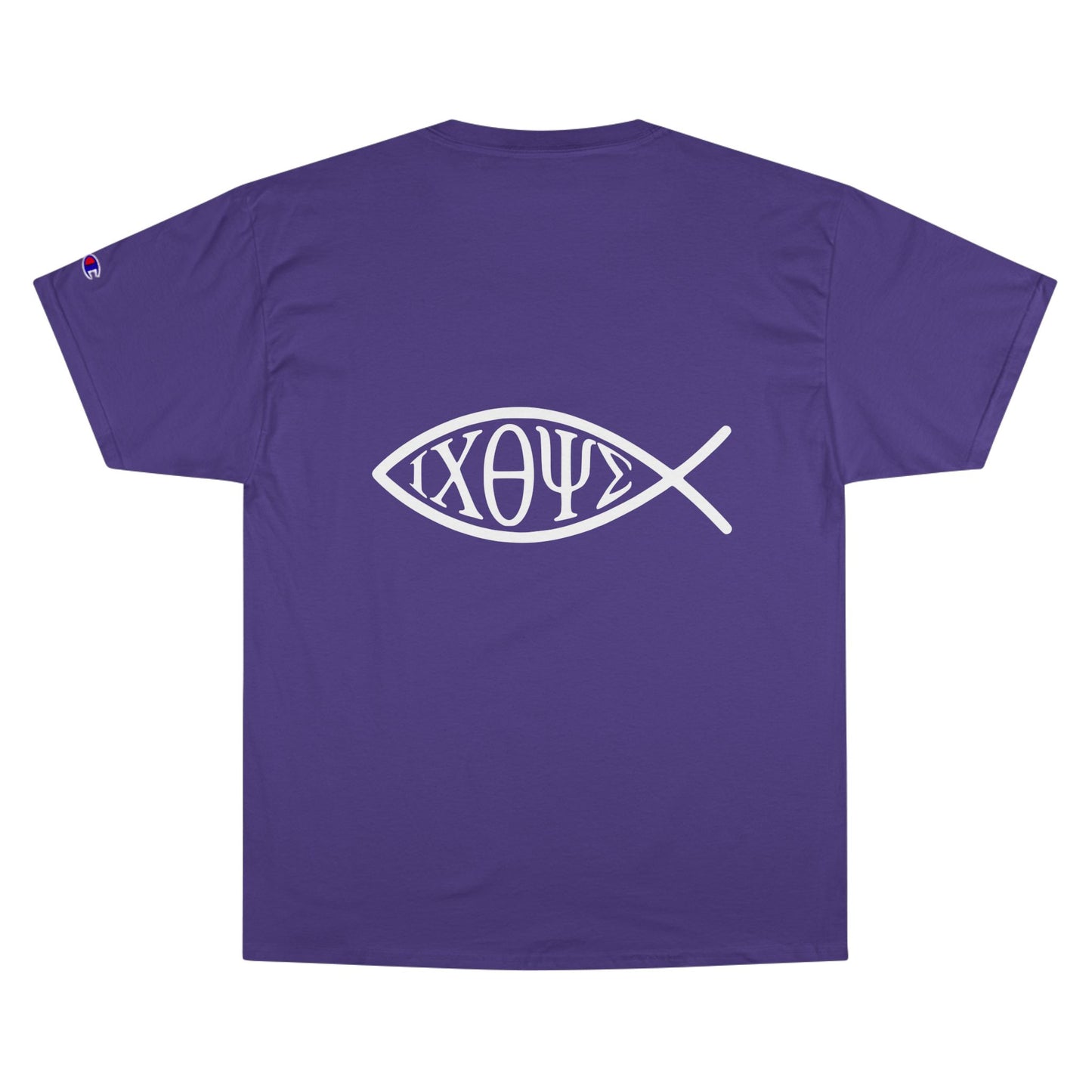 Ichthys: The Original Sign of Faith Under Fire ~ Champion T-Shirt