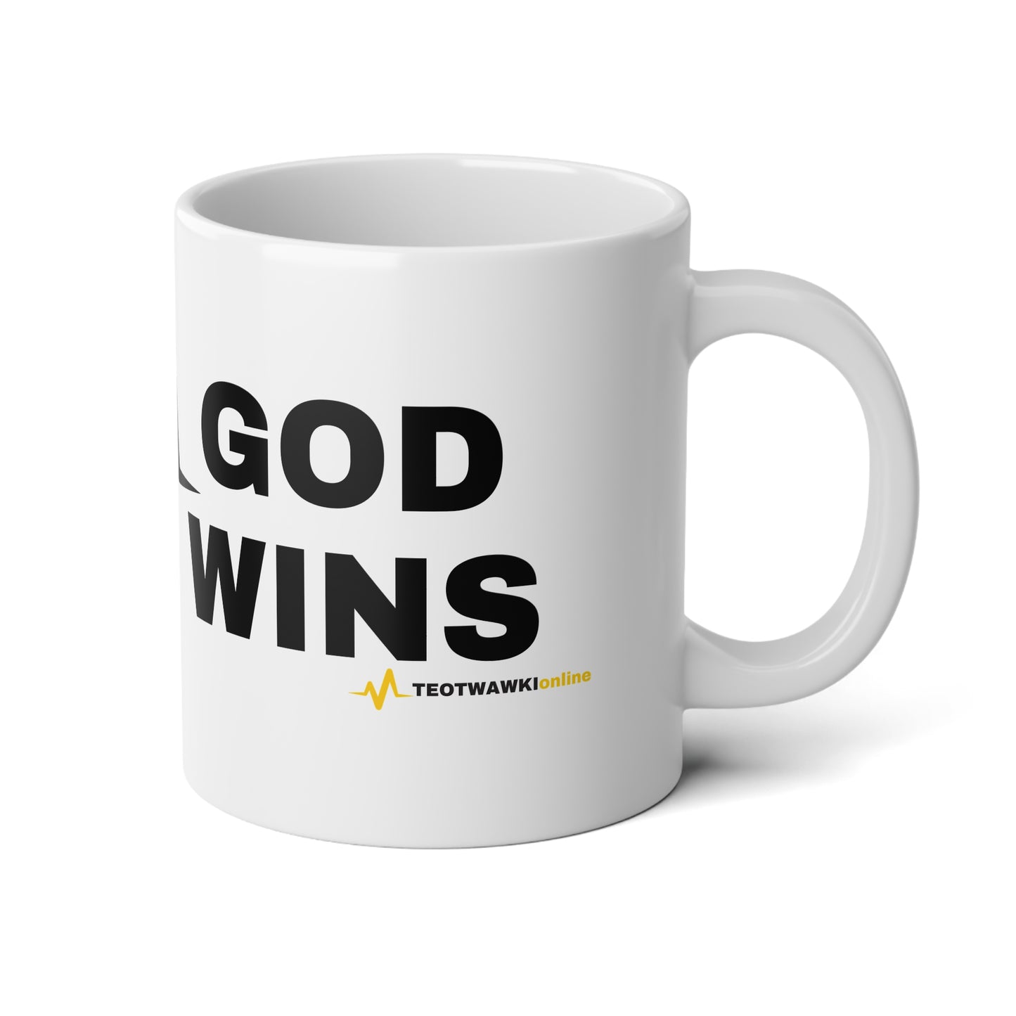 GOD WINS – 20oz Jumbo Mug