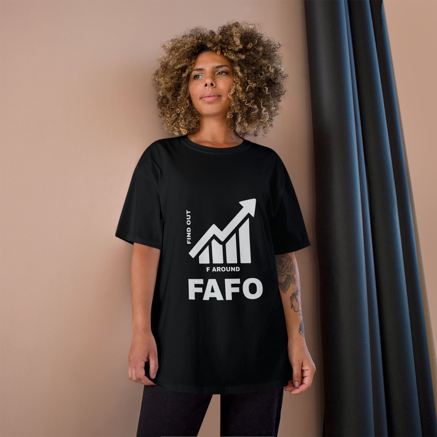 Champion® T-Shirt — FAFO WARNING TEE