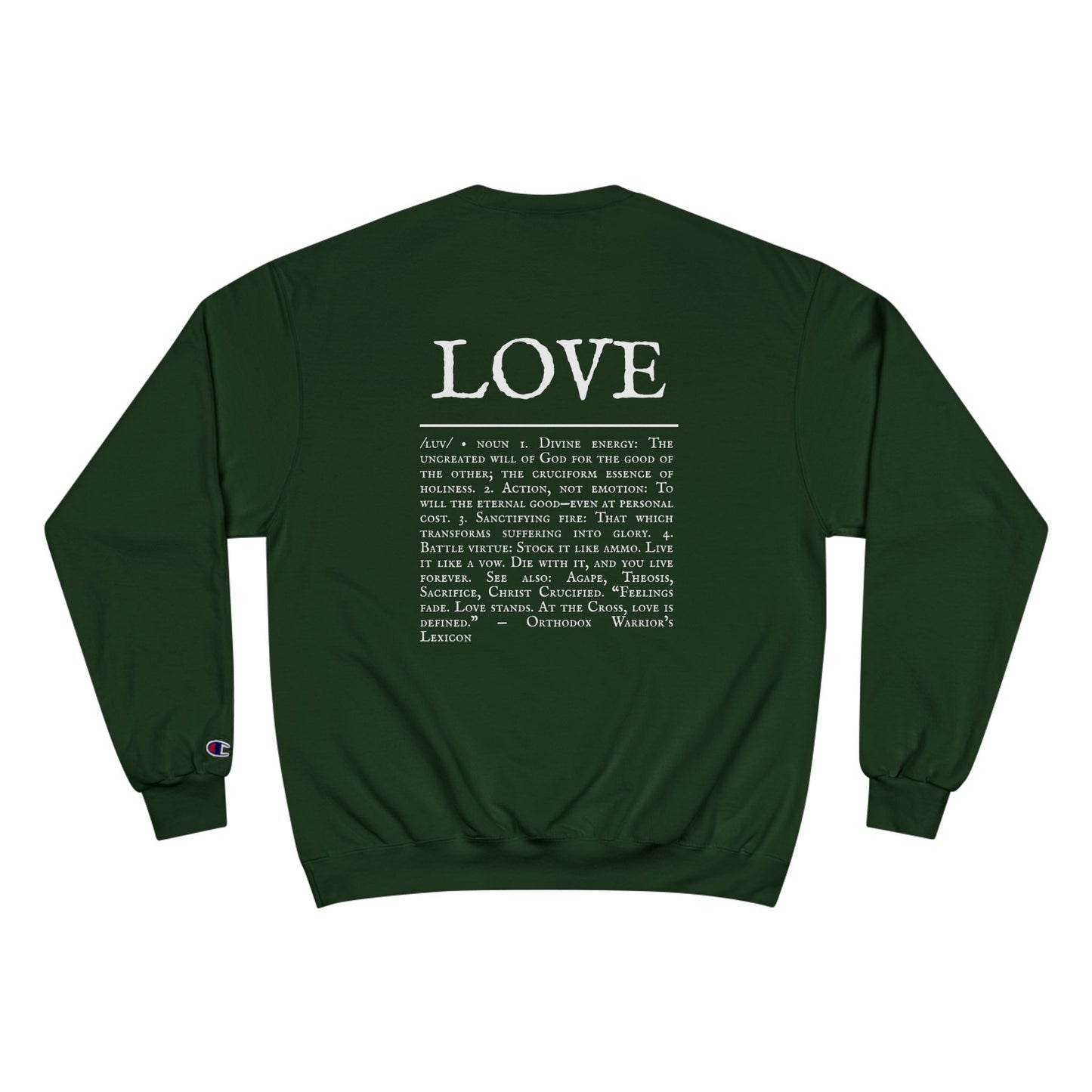 LOVE – Champion Heavyweight Hoodie