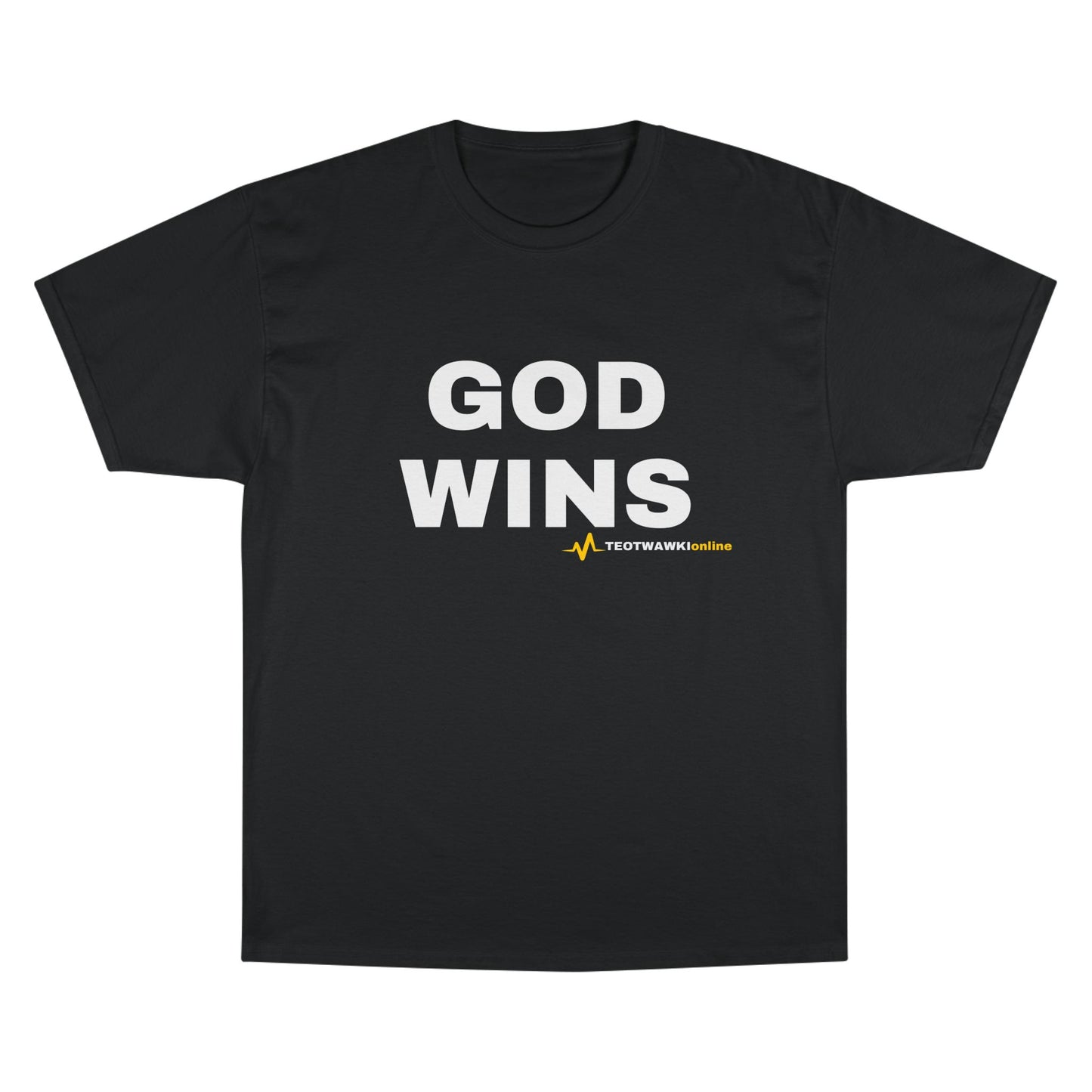 GOD WINS – Champion® T-Shirt