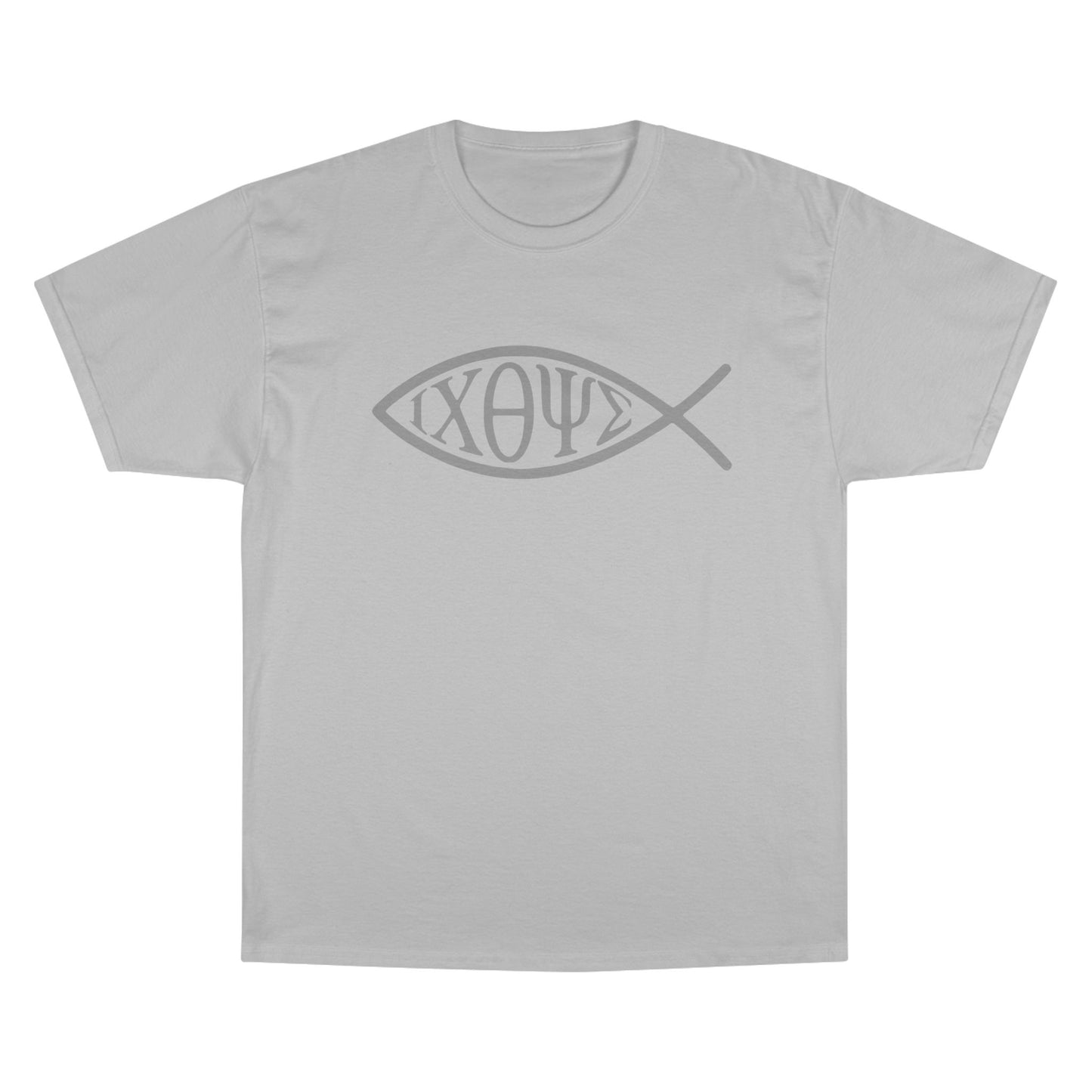Ichthys: The Original Sign of Faith Under Fire ~ Champion T-Shirt