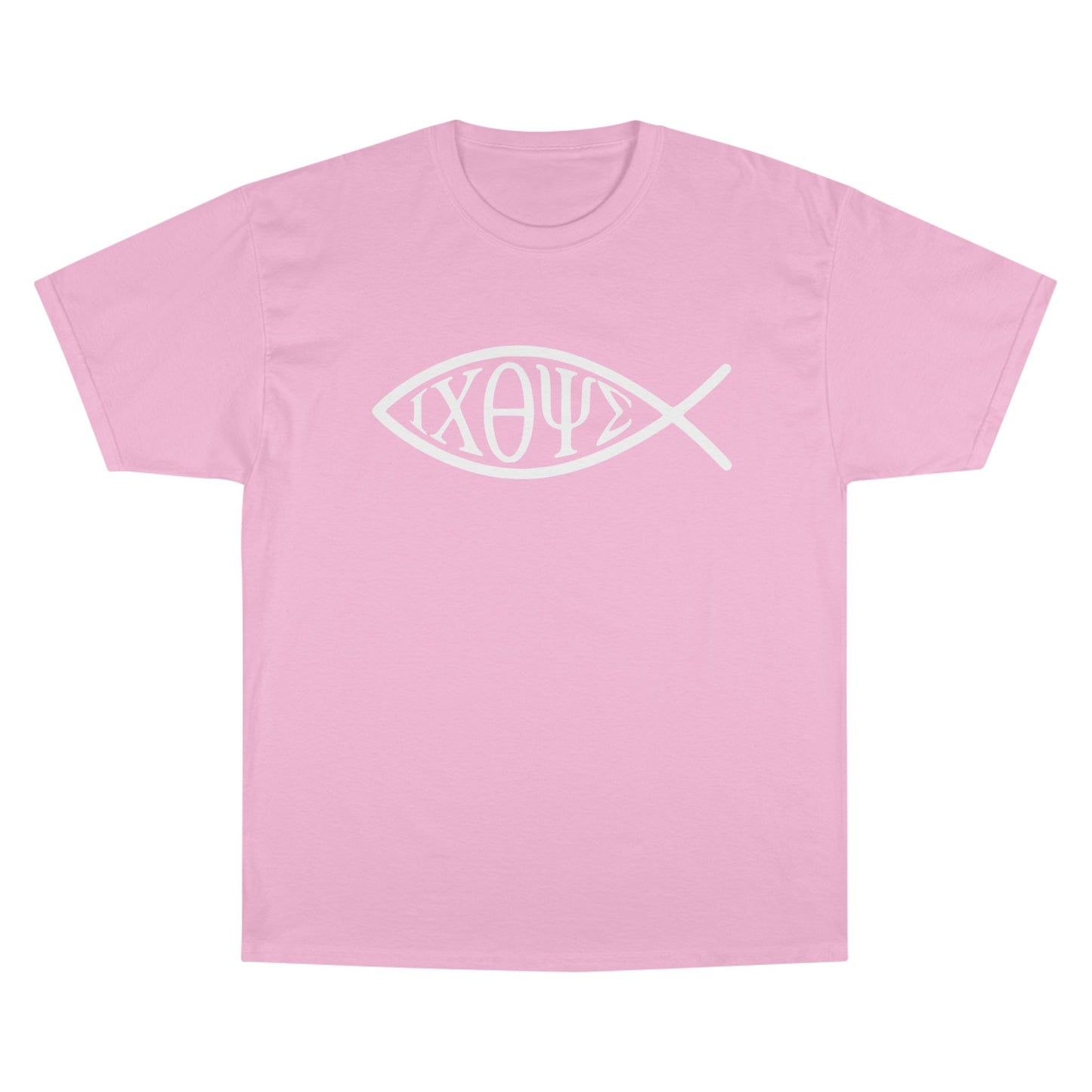 Ichthys: The Original Sign of Faith Under Fire ~ Champion T-Shirt