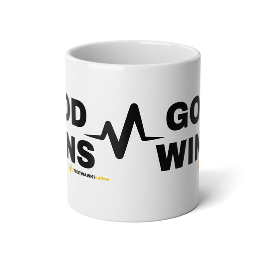 GOD WINS – 20oz Jumbo Mug