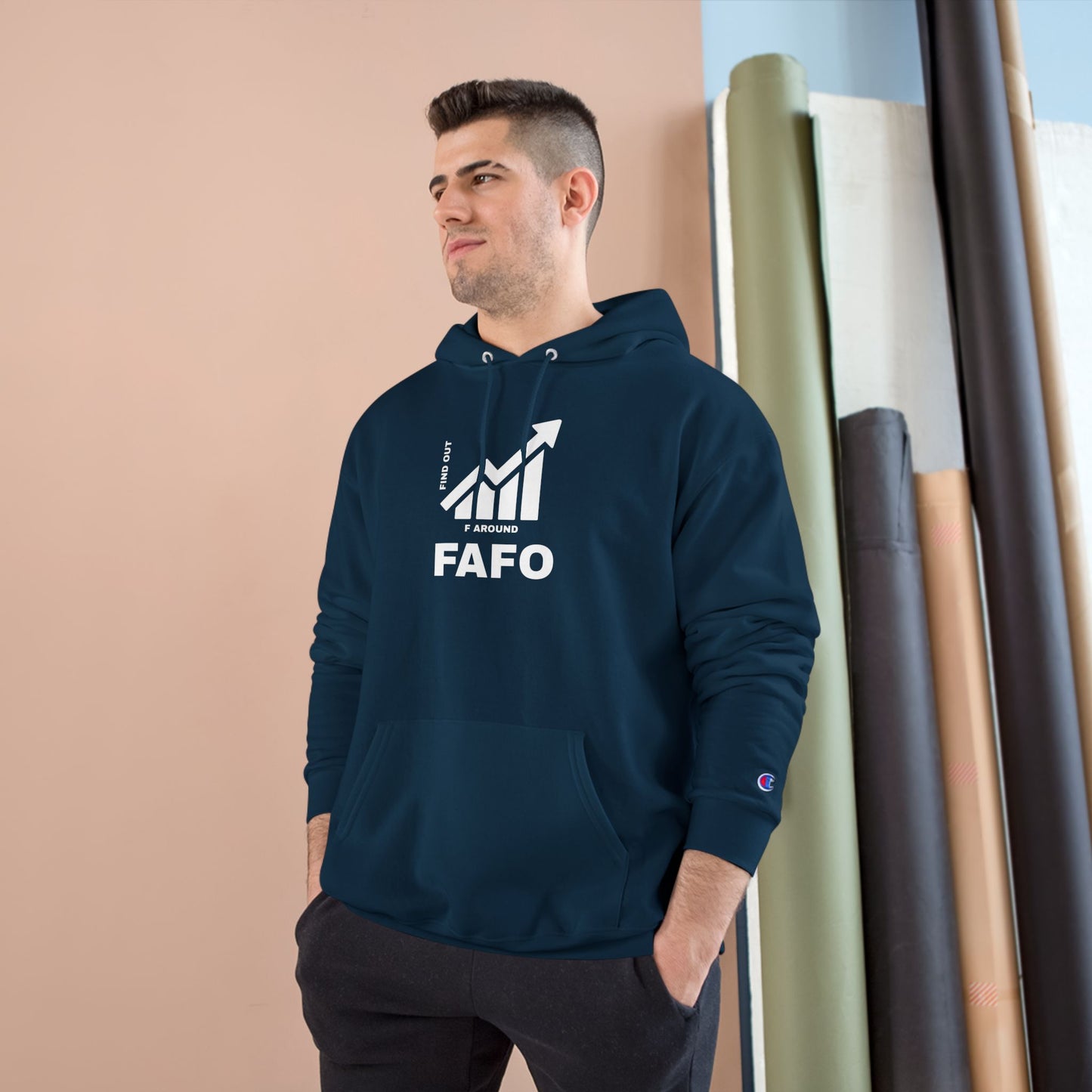 Champion® Hoodie — FAFO WARNING HOODIE