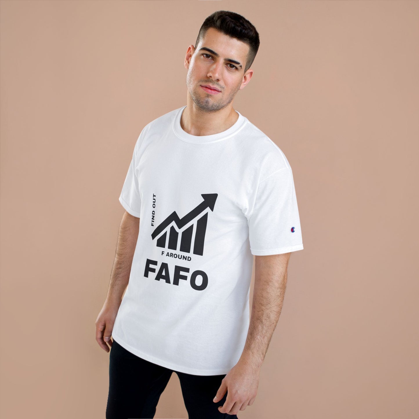 Champion® T-Shirt — FAFO WARNING TEE