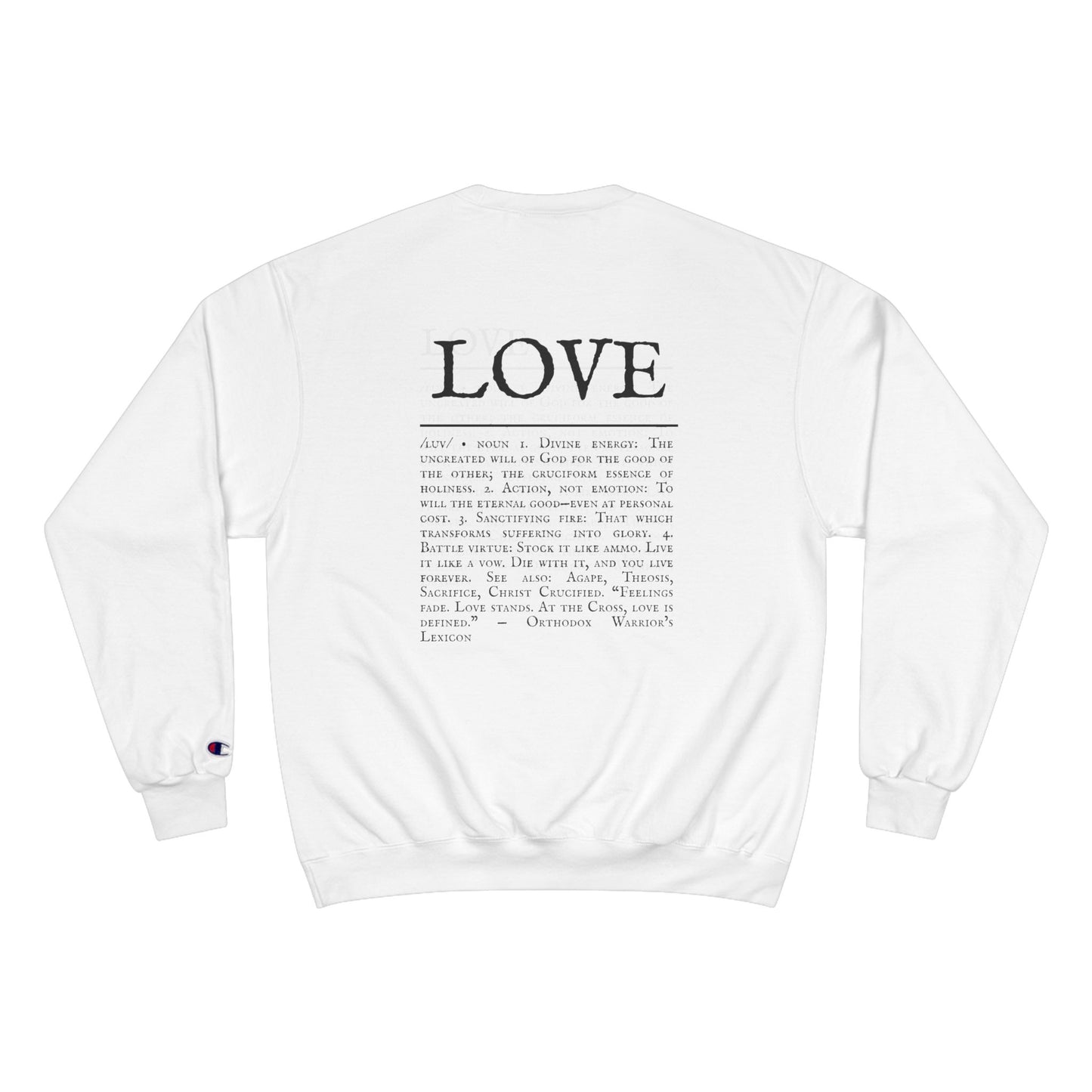 LOVE – Champion Heavyweight Hoodie