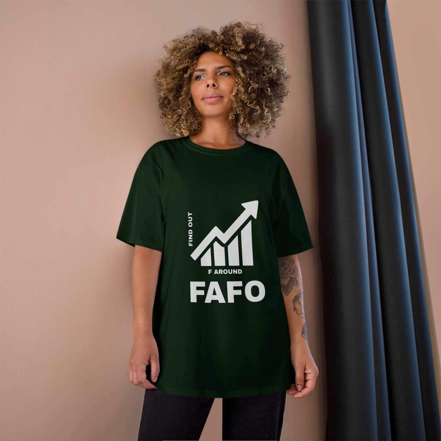 Champion® T-Shirt — FAFO WARNING TEE