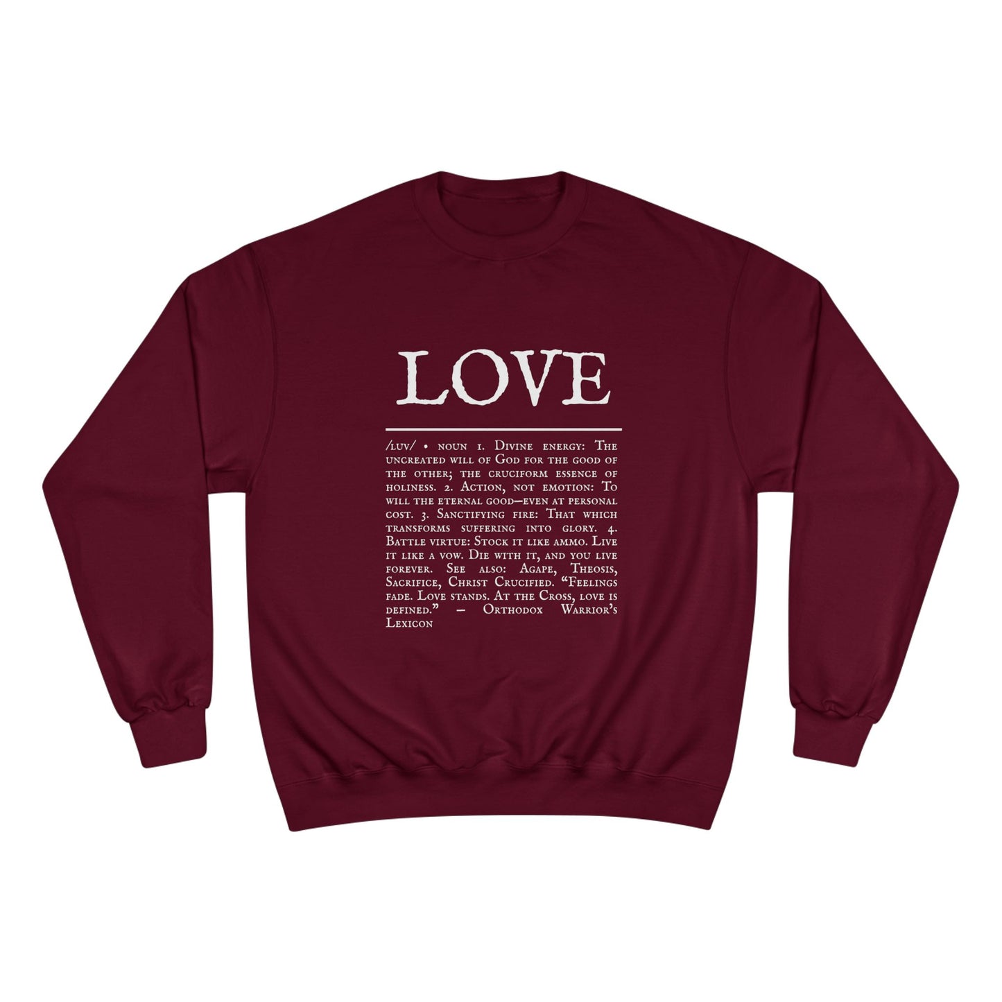 LOVE – Champion Heavyweight Hoodie