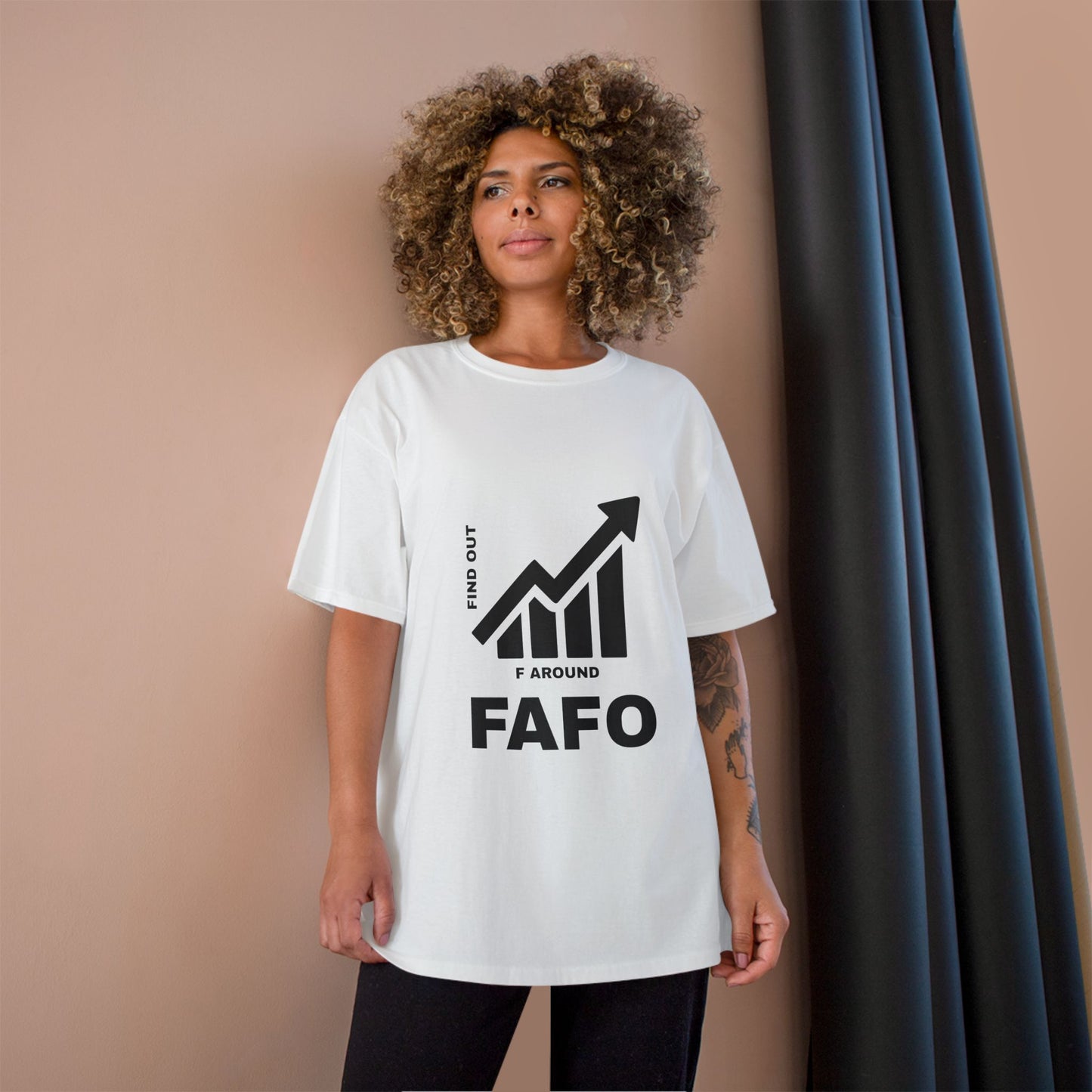 Champion® T-Shirt — FAFO WARNING TEE