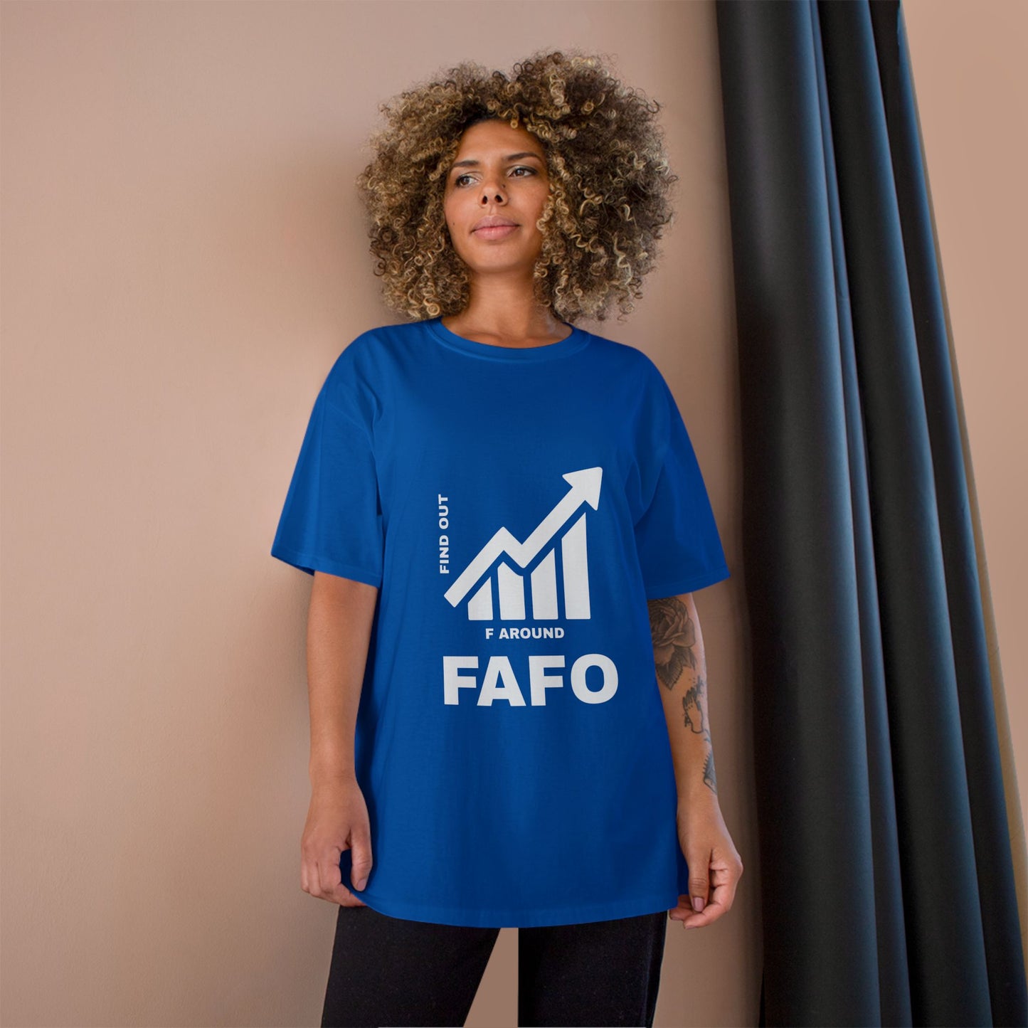 Champion® T-Shirt — FAFO WARNING TEE