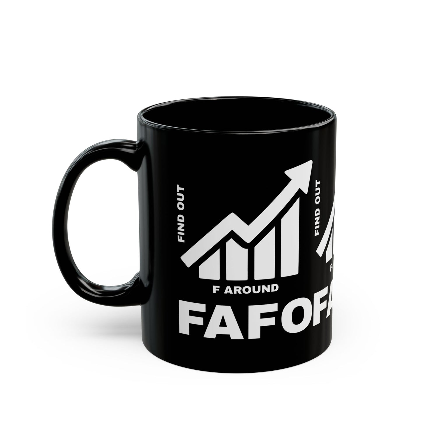 FAFO BLACK MUG — DAILY WARNING STANDARD