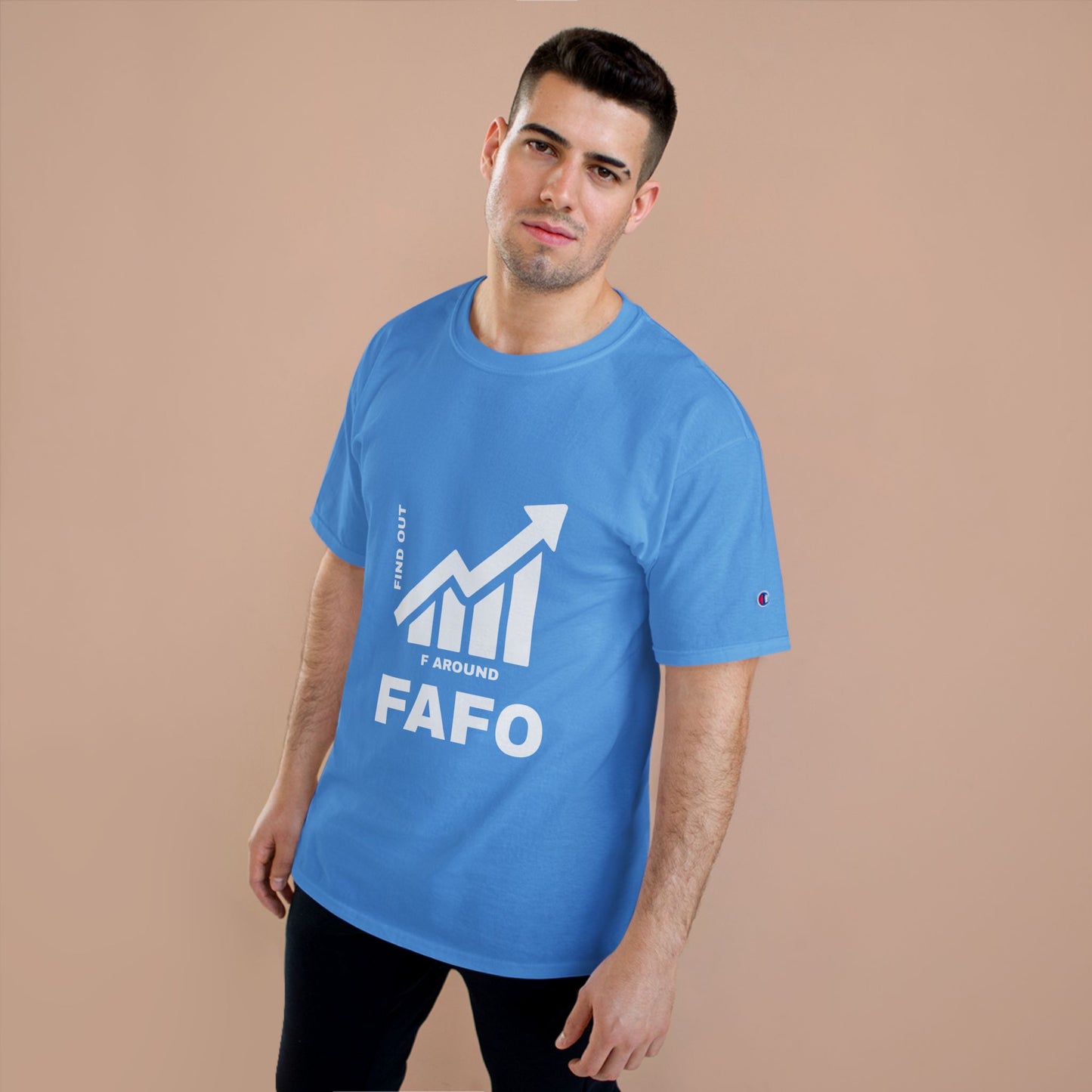 Champion® T-Shirt — FAFO WARNING TEE