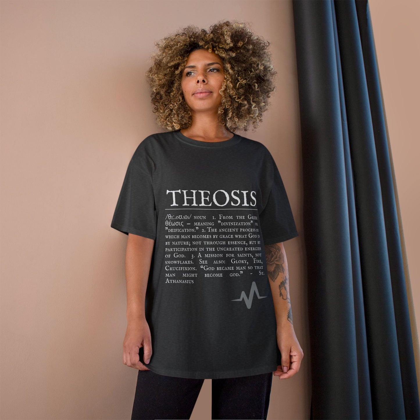 Philosophical Theosis Champion T-Shirt | Spiritual Definition Tee