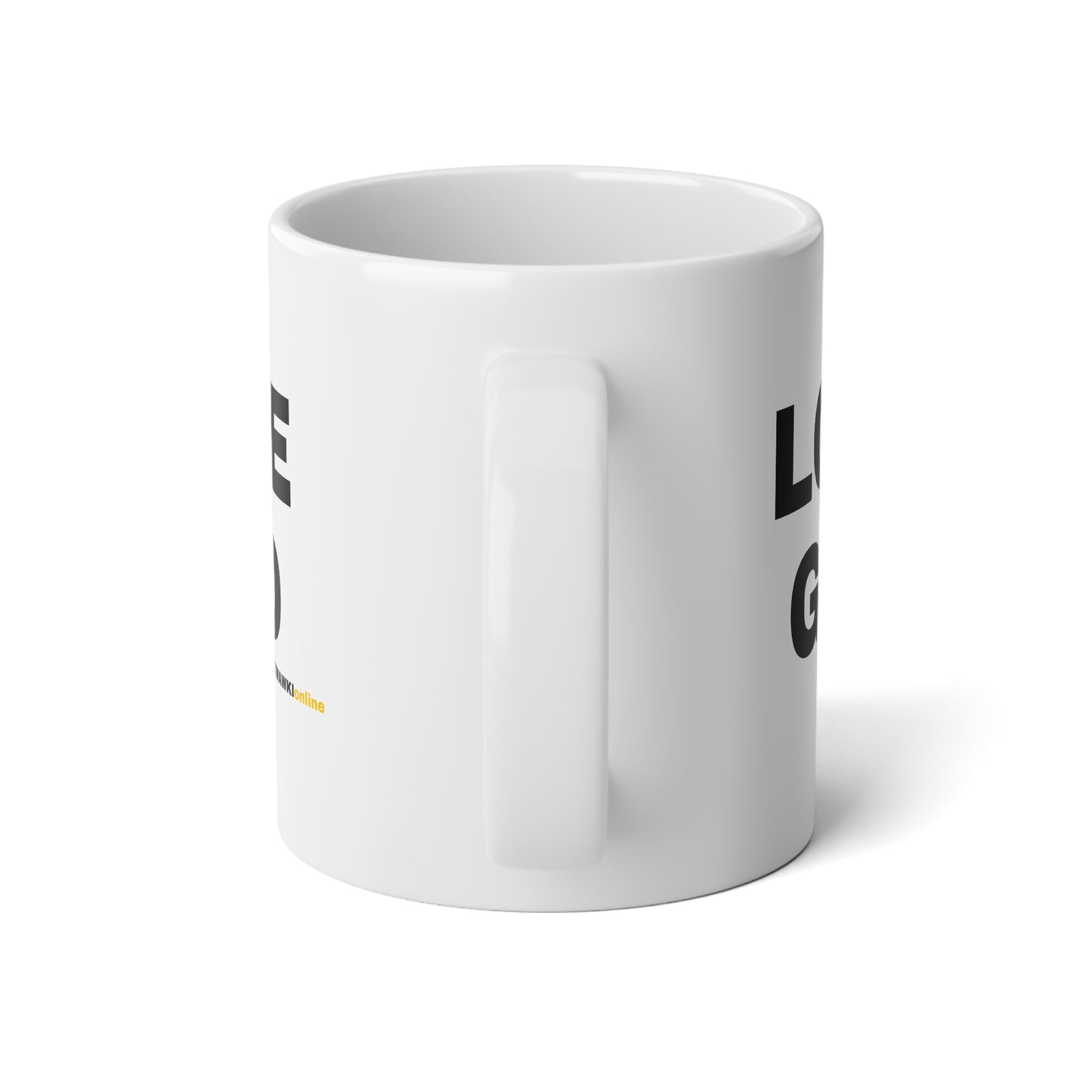 C11 – LOVE GOD HARD 20oz Jumbo Mug